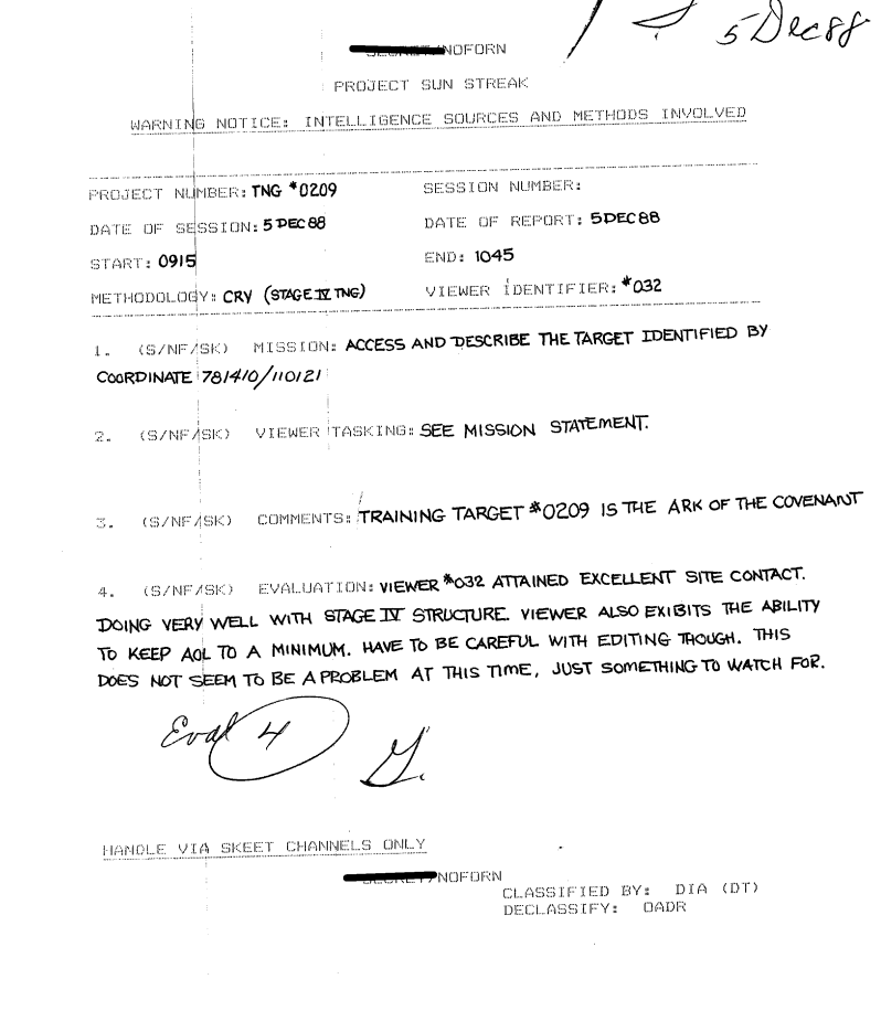 The CIA conducted experiments in the 1980s as part of the secret Project Sun Streak