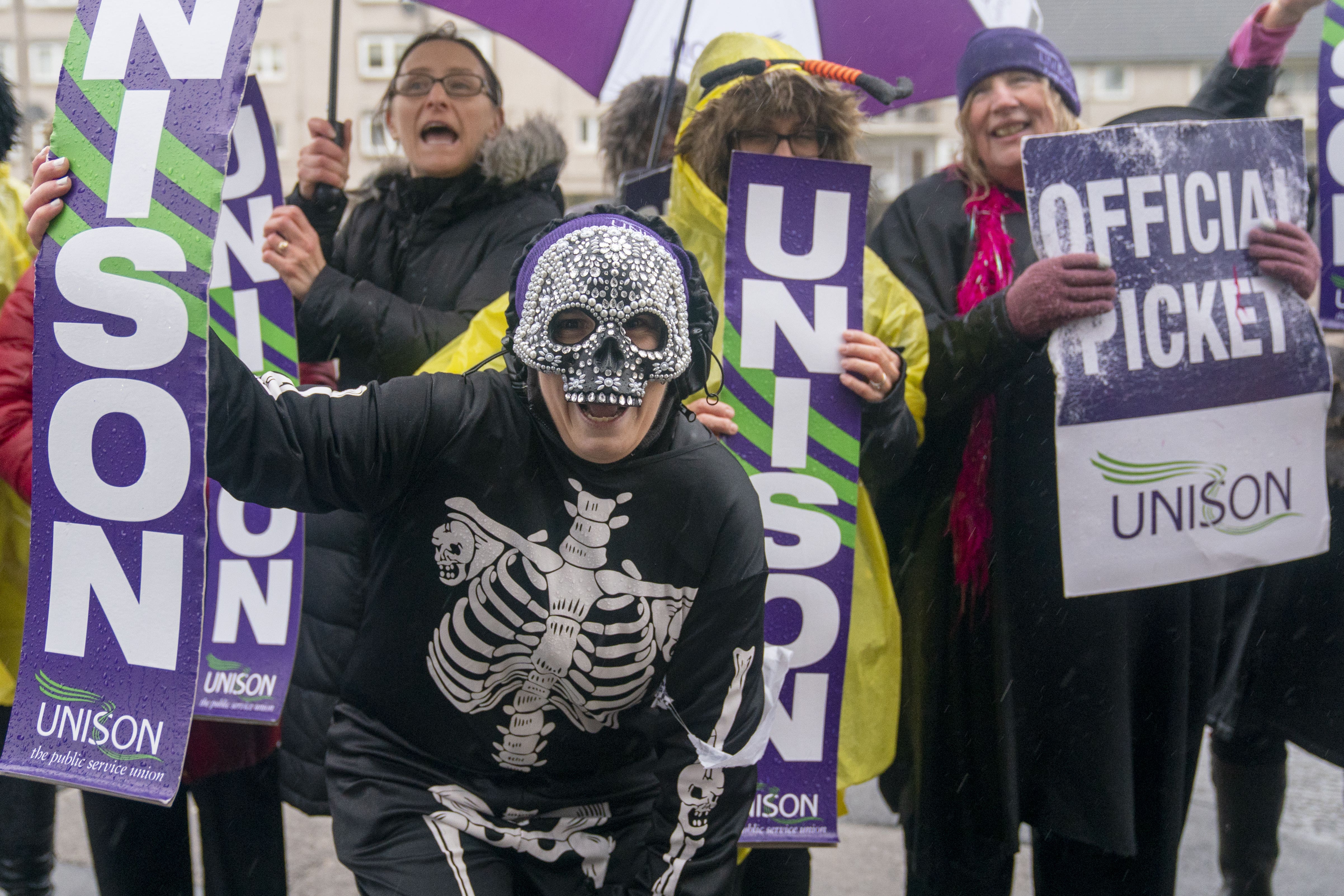 Unison has urged council leaders and ministers to get round the table and make a ‘fair pay offer’ after local government workers indicated they could take strike action (Jane Barlow/PA)