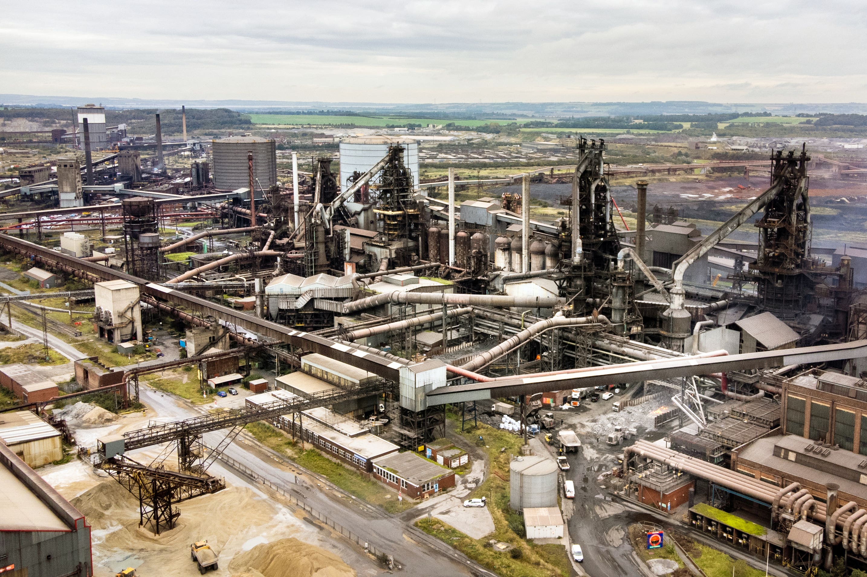 The steelworks in Scunthorpe (Danny Lawson/PA)