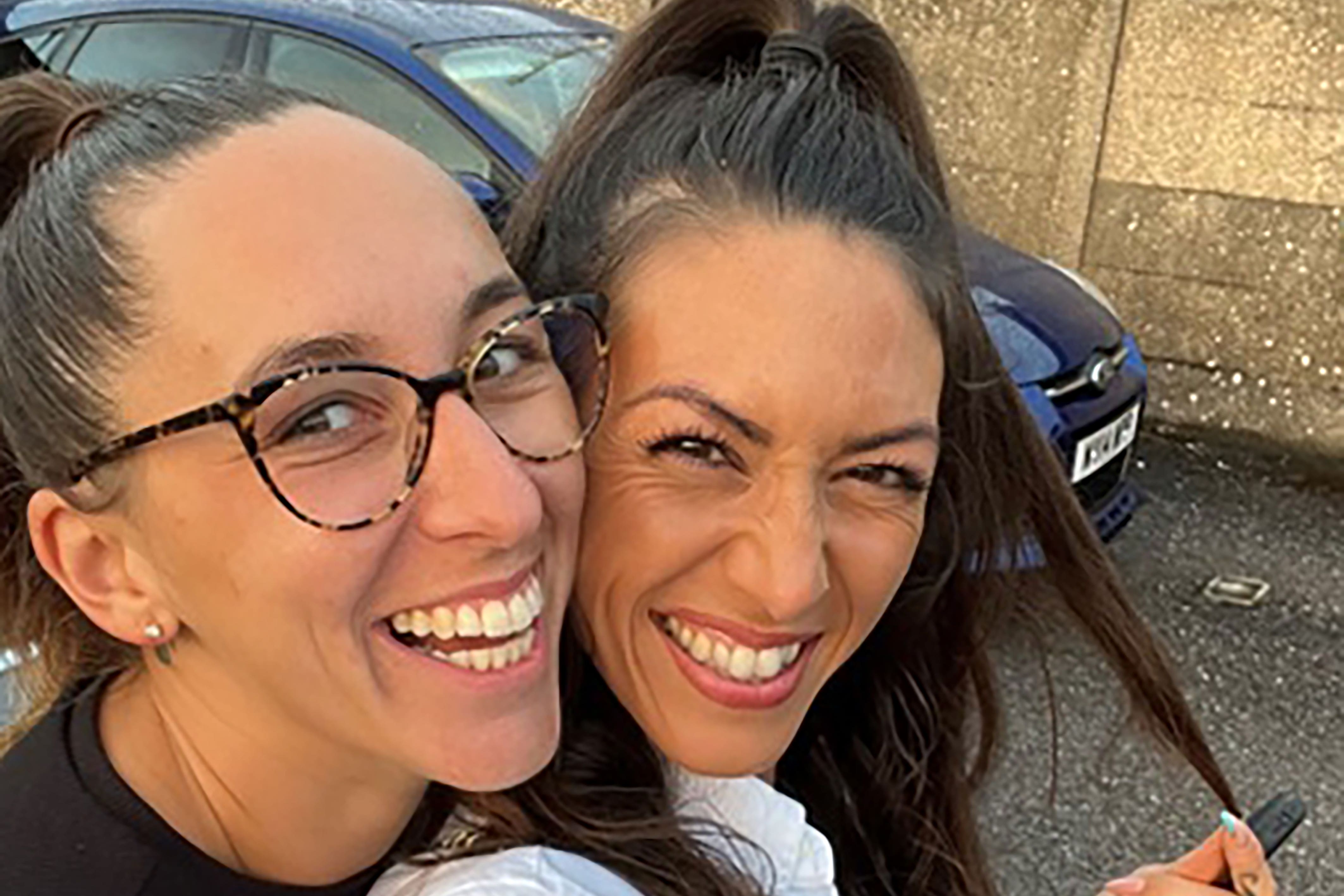 Amie Gray with her wife Sian who said she ‘touched the lives of so many’