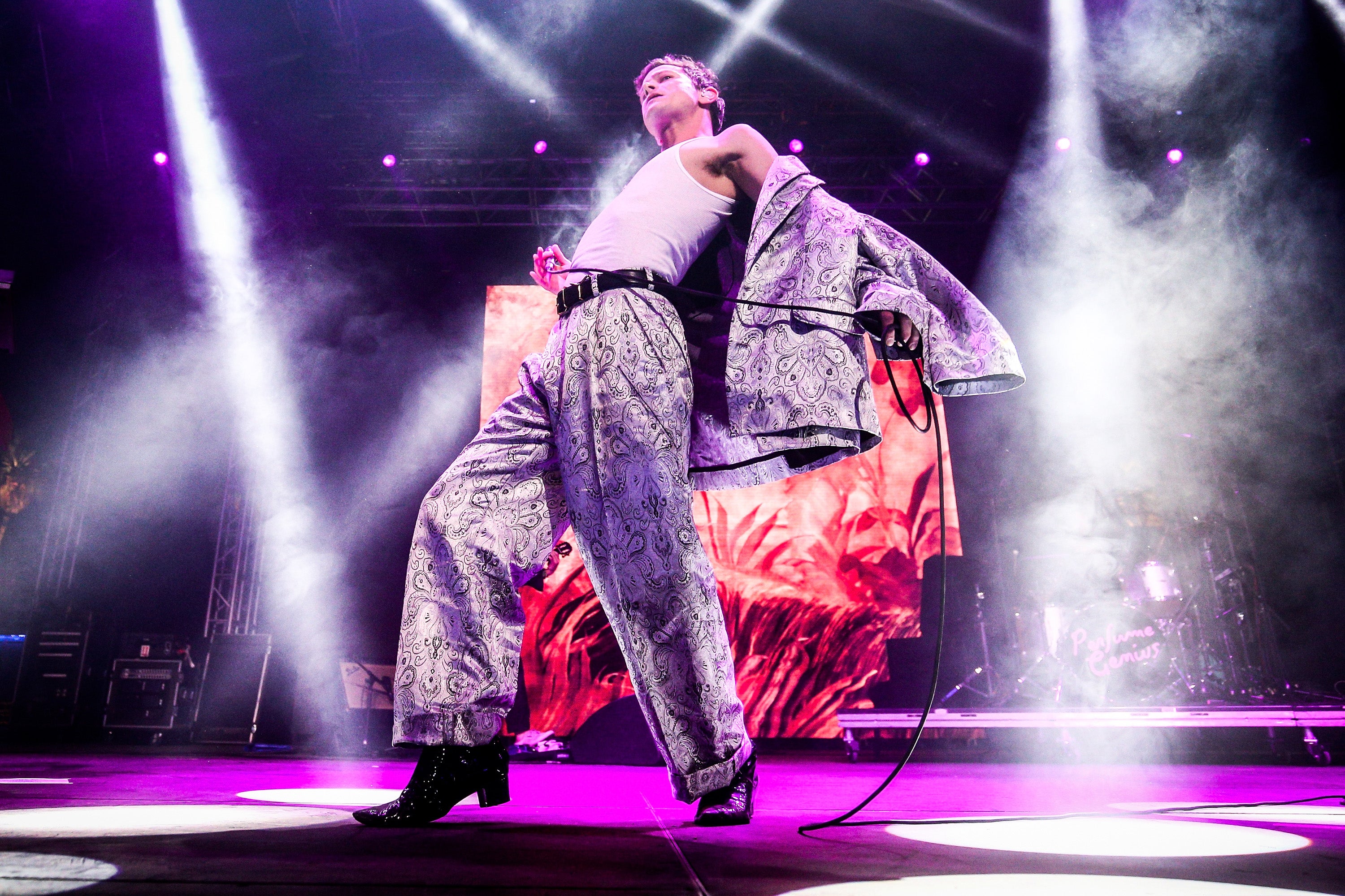 Mike Hadreas, aka Perfume Genius, performing at Coachella in 2018