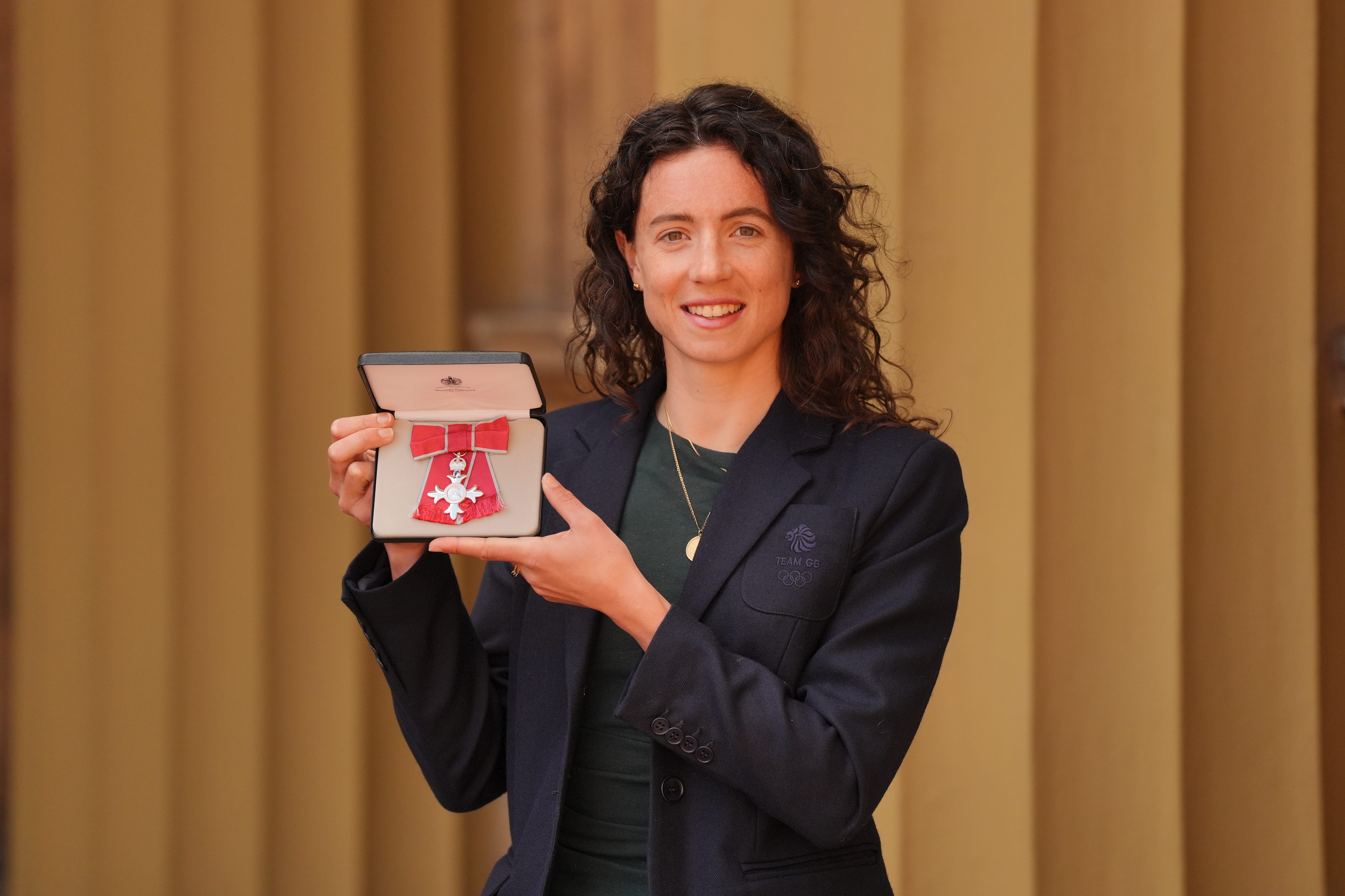 Imogen Grant after being made a Member of the Order of the British Empire (Jonathan Brady/PA)