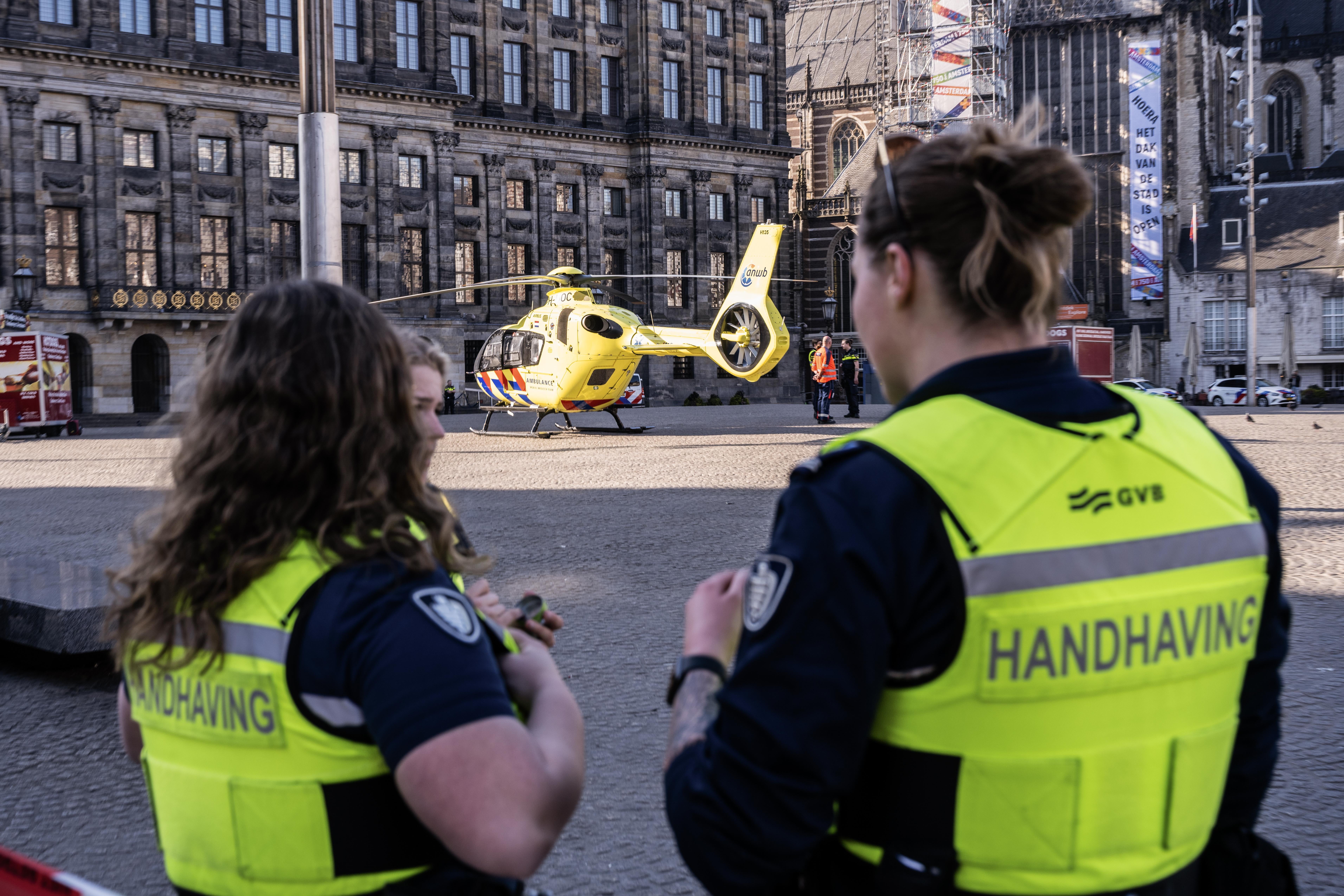Several people were injured in a stabbing incident near Amsterdam’s Dam Square