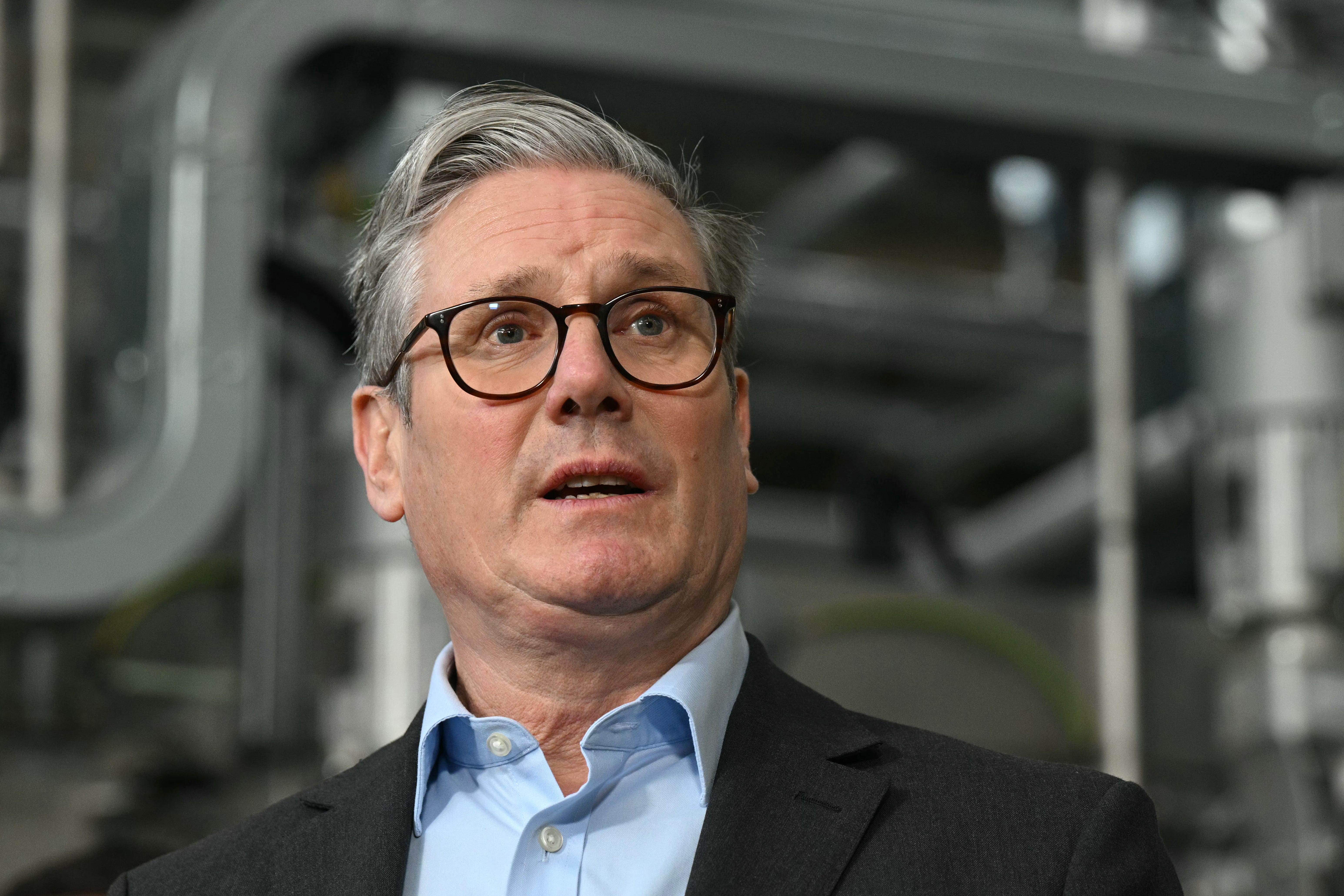 Prime Minister Sir Keir Starmer during a visit to West Yorkshire following the spring statement, which has faced criticism over further cuts to welfare (Oli Scarff/PA)