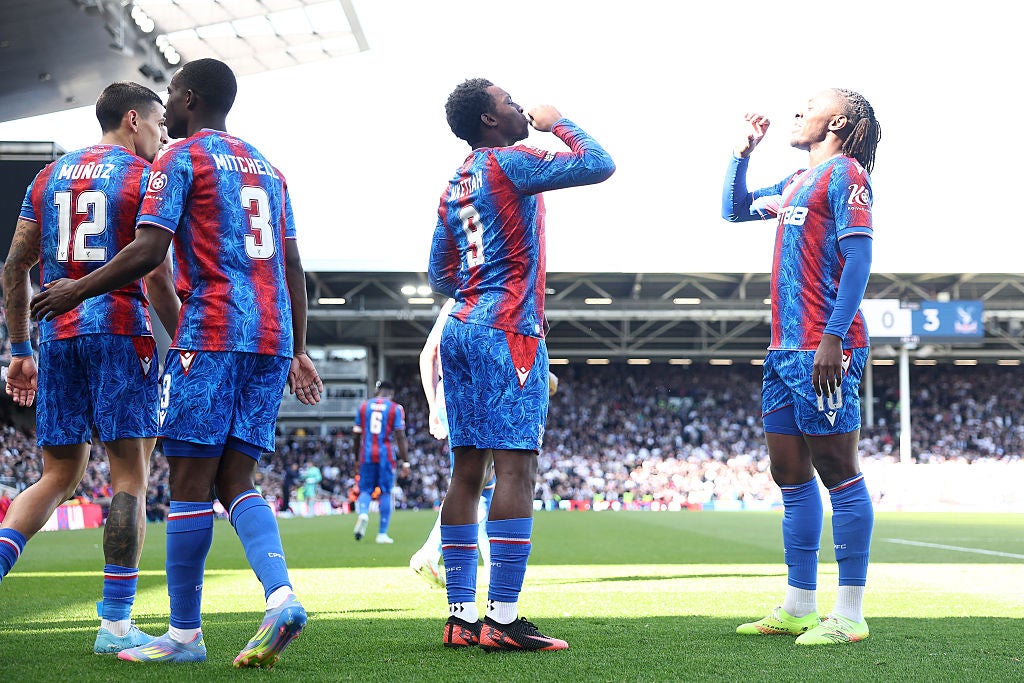 Palace celebrated an impressive win over Fulham