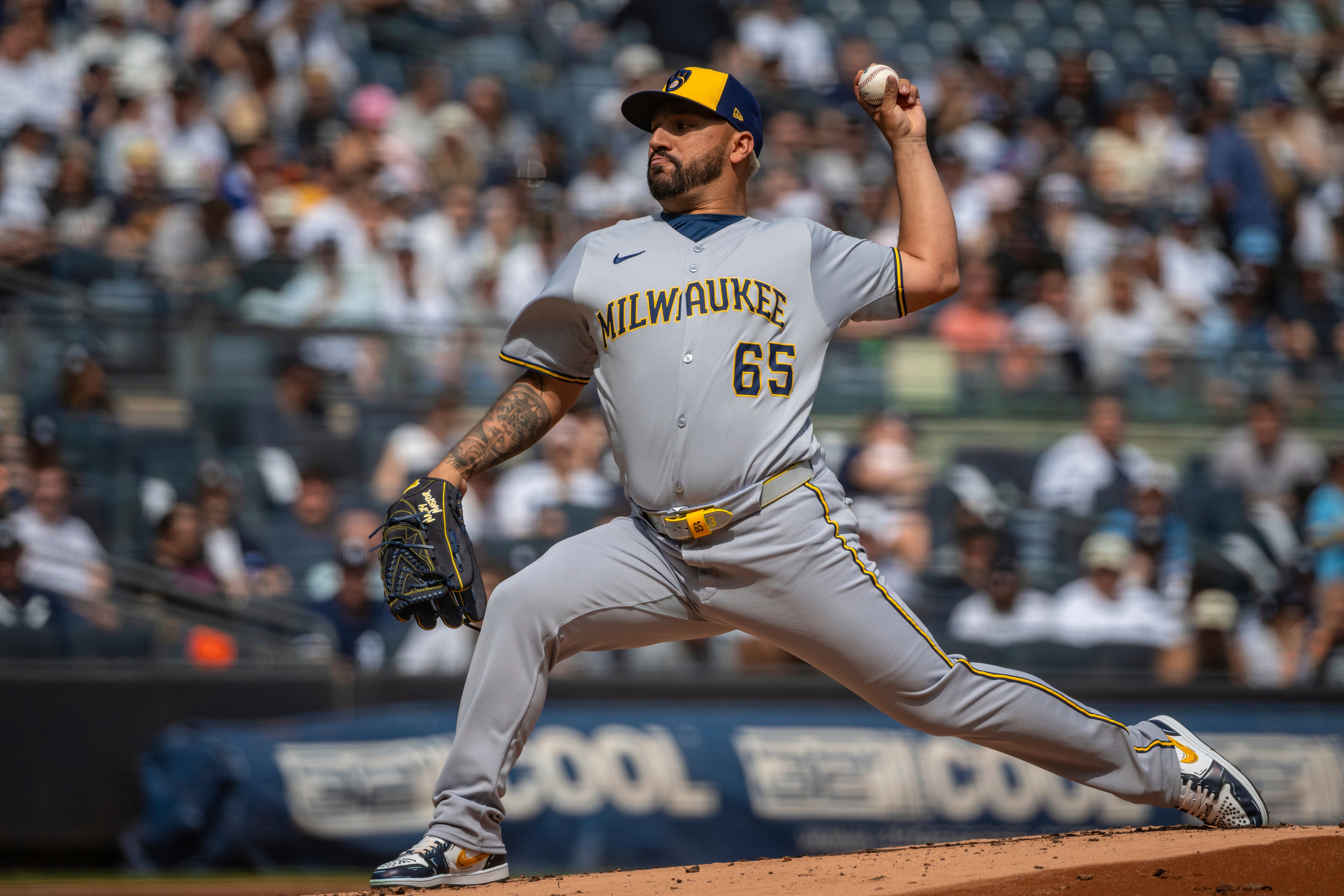 Brewers Yankees Baseball