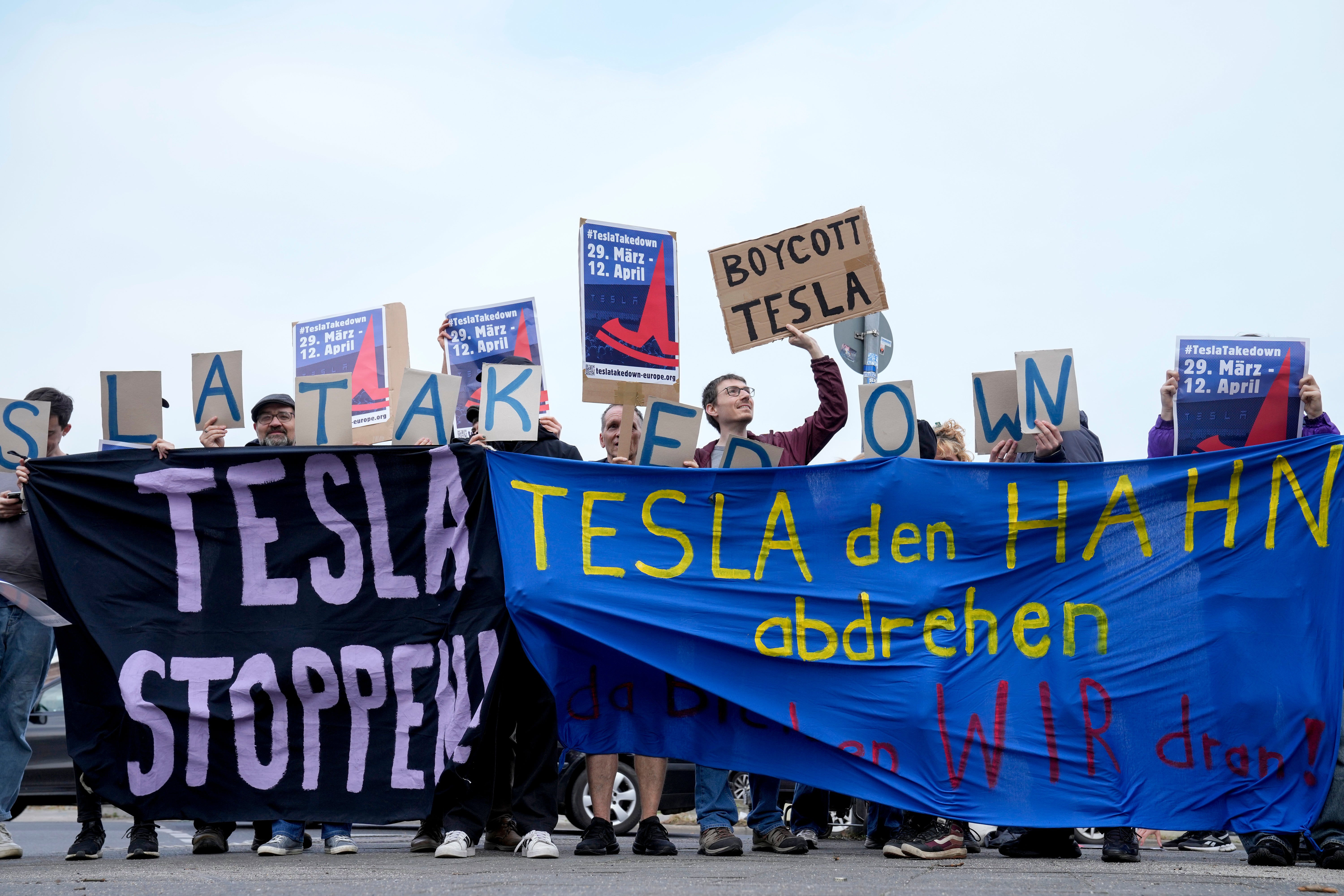 Germany Tesla Protests