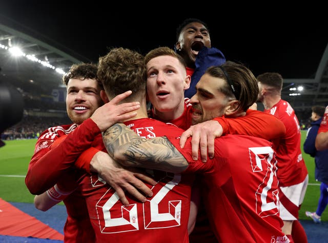 <p>Nottingham Forest came through a dramatic penalty shootout against Brighton</p>