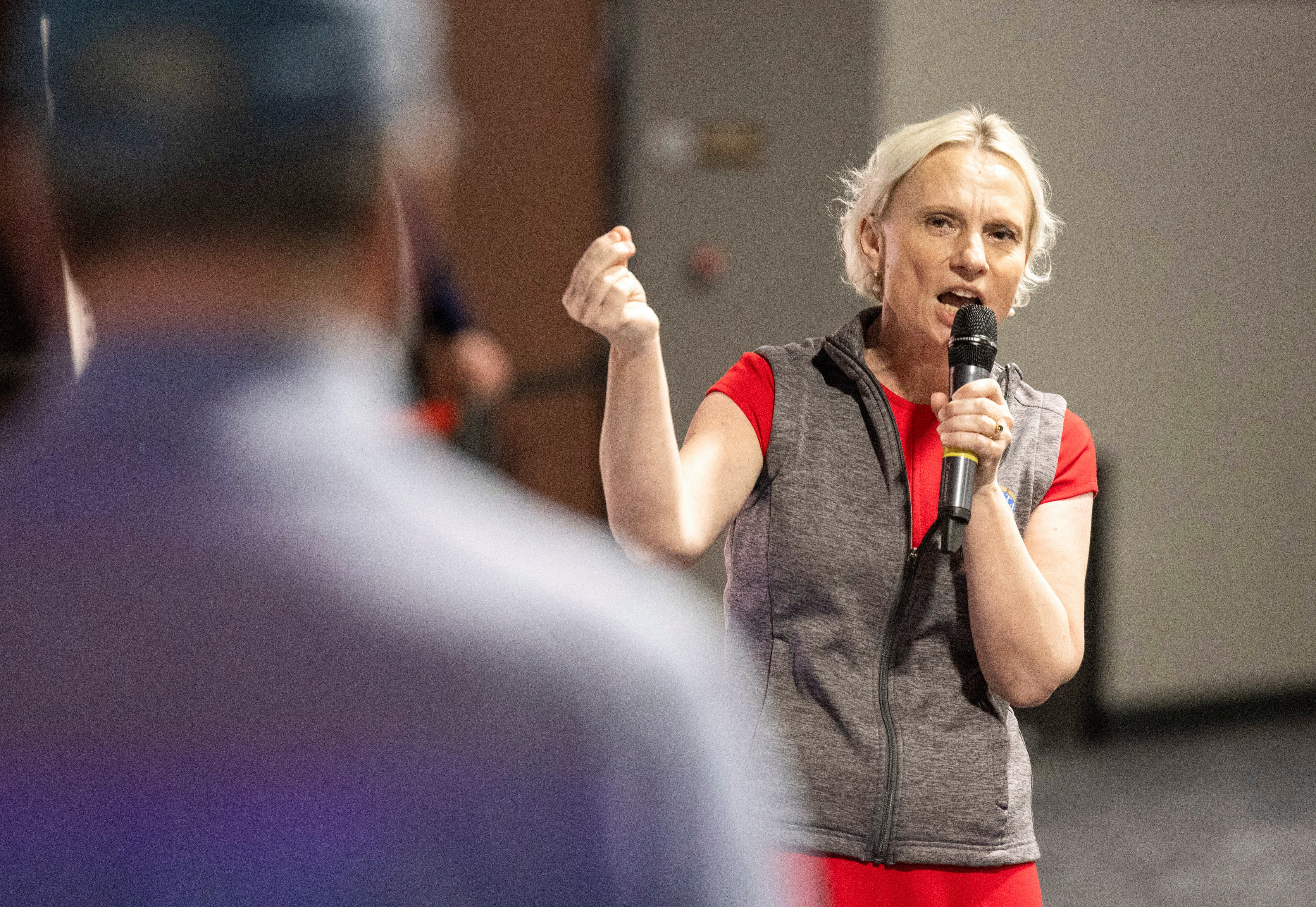 Ukrainian-born Republican U.S. Representative Victoria Spartz was interrupted multiple times and booed by constituents at a town hall meeting in Muncie, Indiana, on Saturday