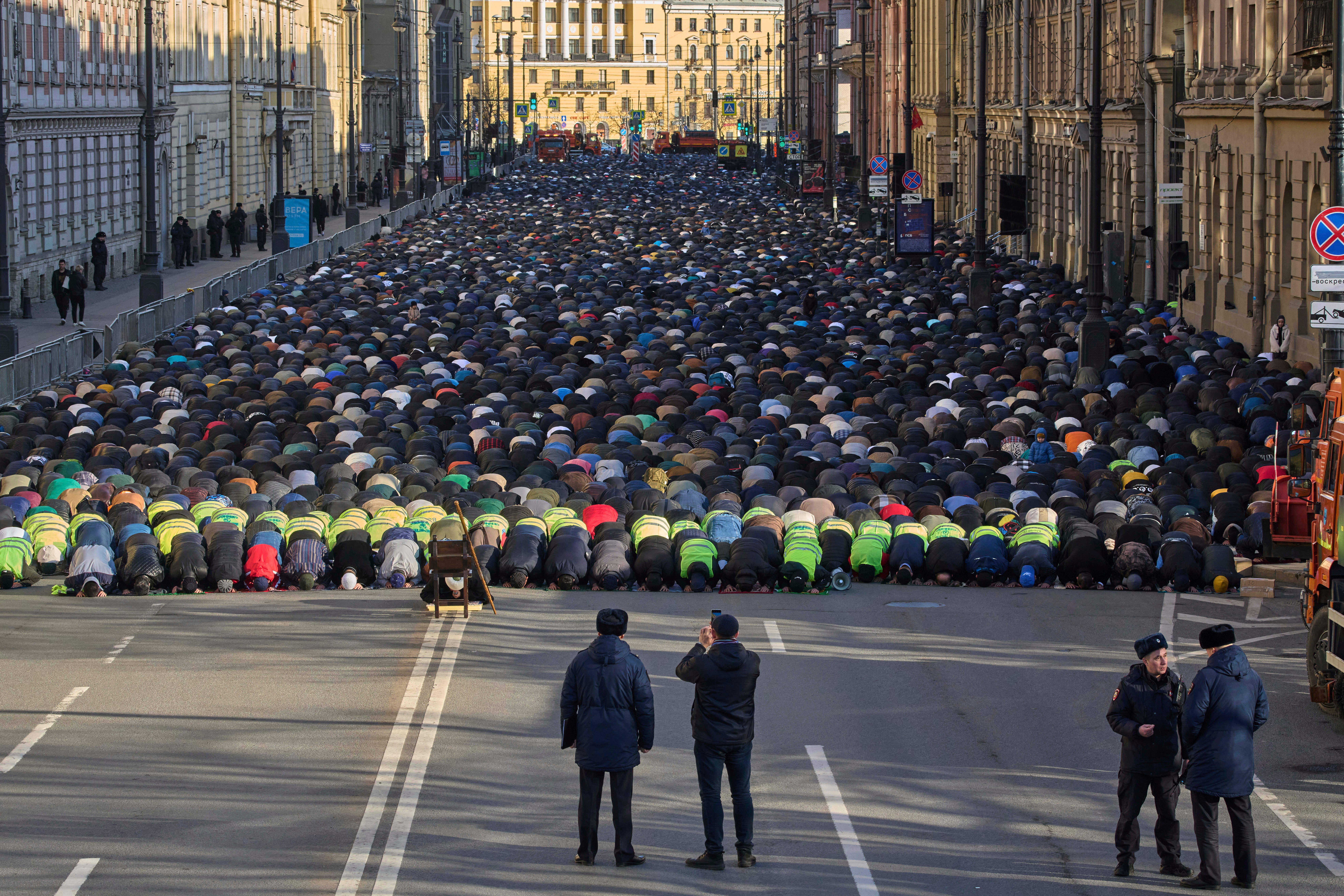 APTOPIX Russia Eid Al-Fitr
