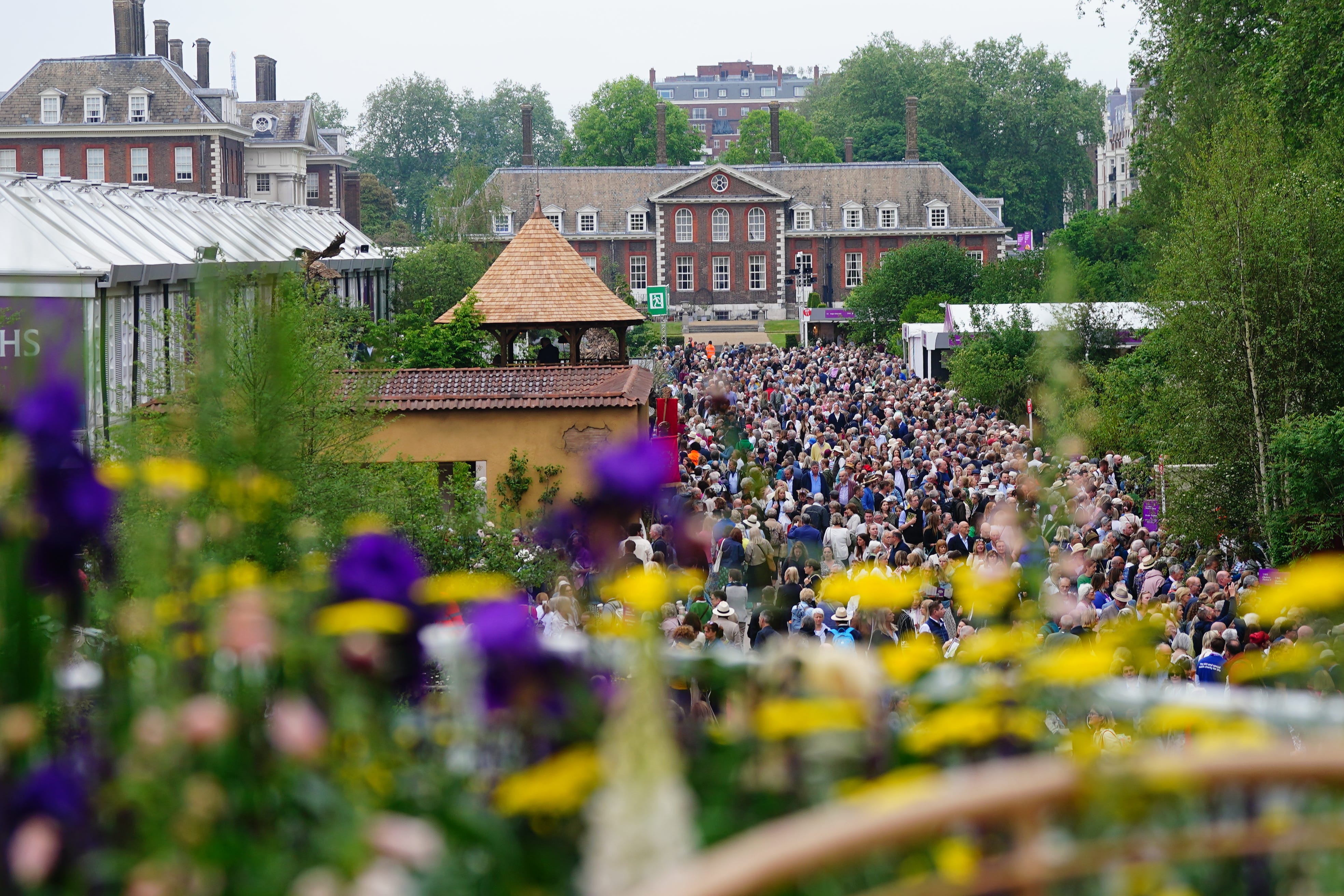 The RHS has delayed its pledge to make Chelsea and other flower shows peat-free (Victoria Jones/PA)