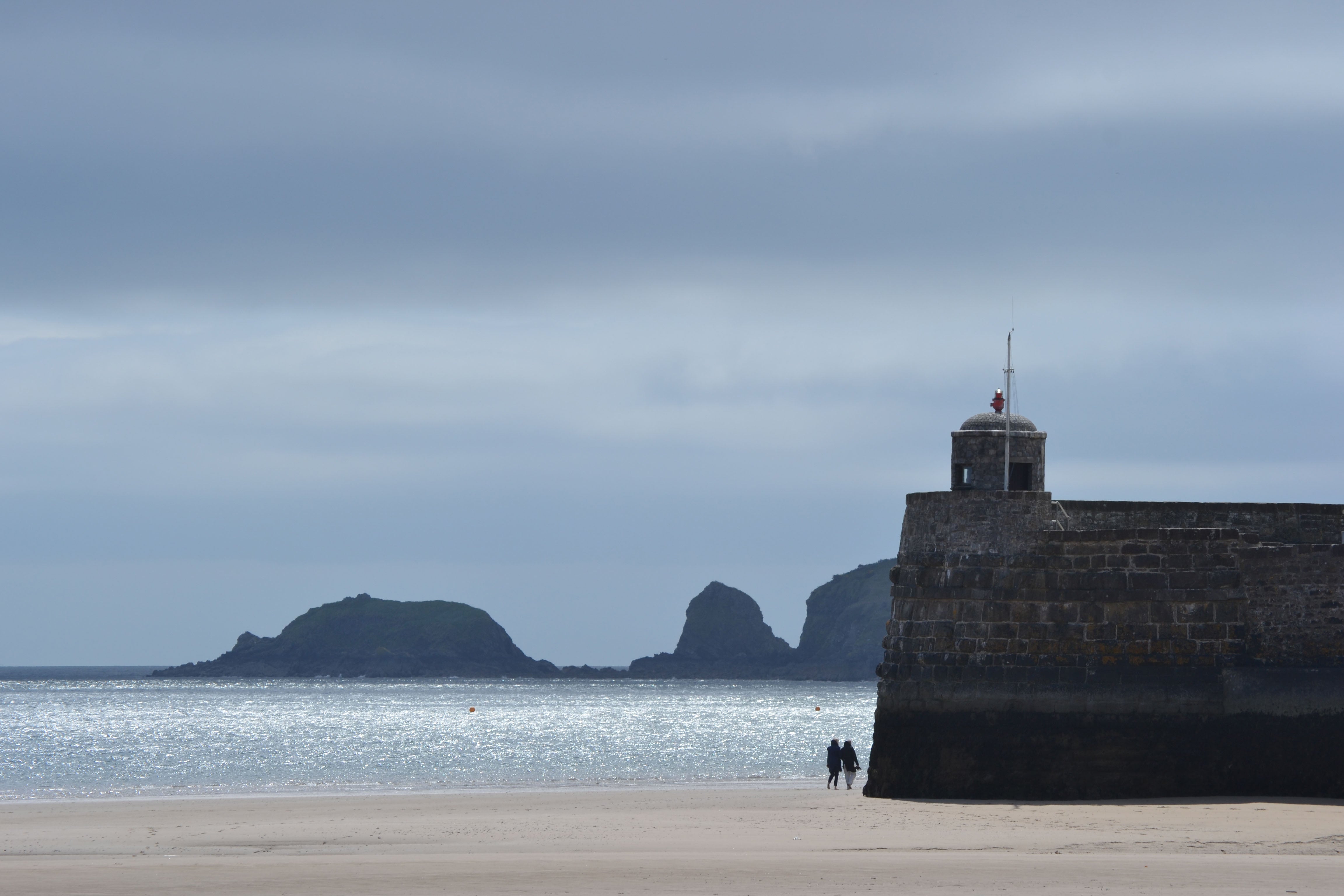 Saundersfoot Beach in early June