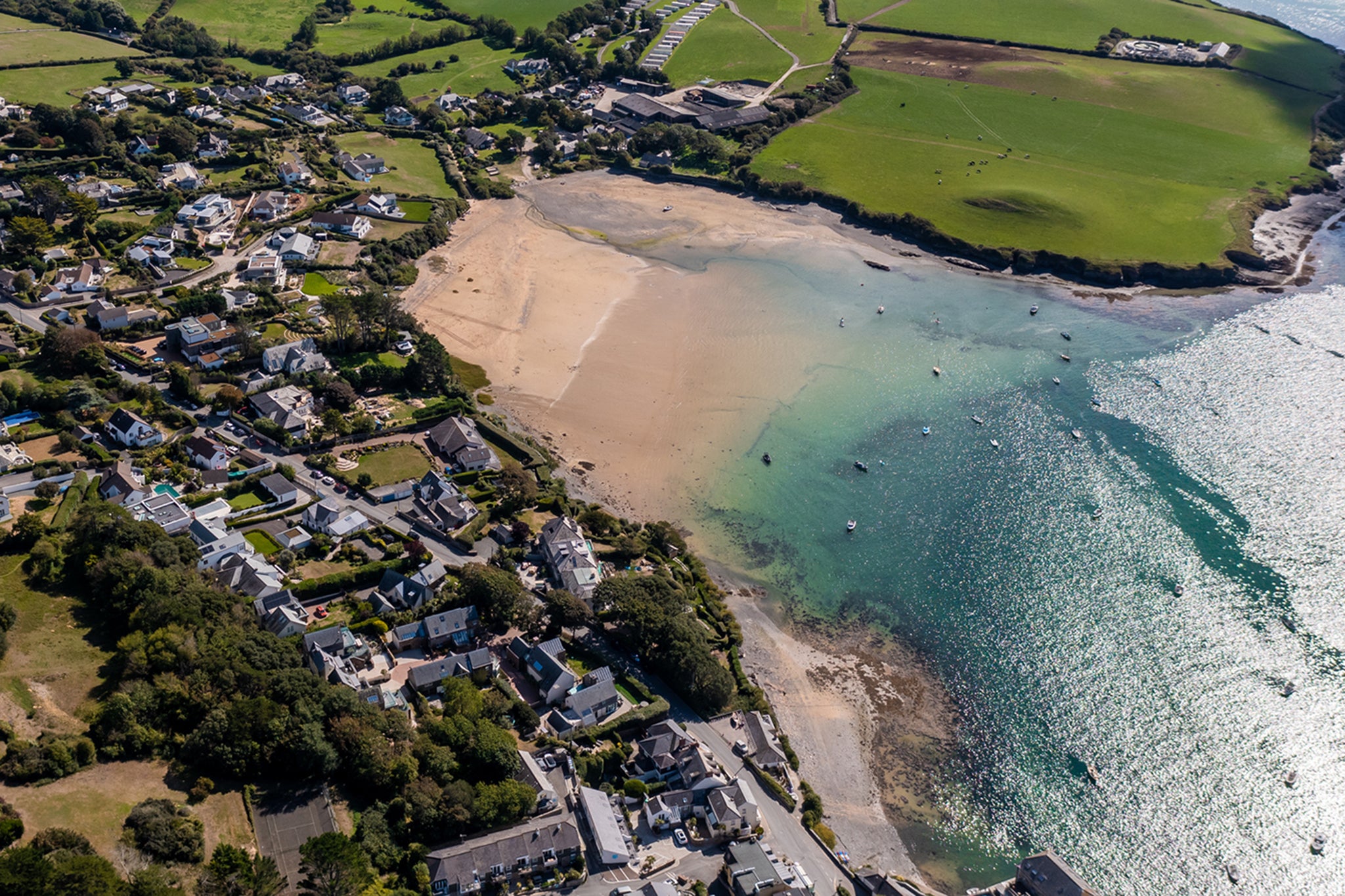 The village of Rock, on the Camel estuary in Cornwall, draws thousands of visitors every summer
