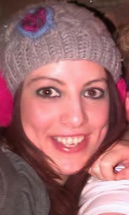 Laura Stanley wearing a woolly hat