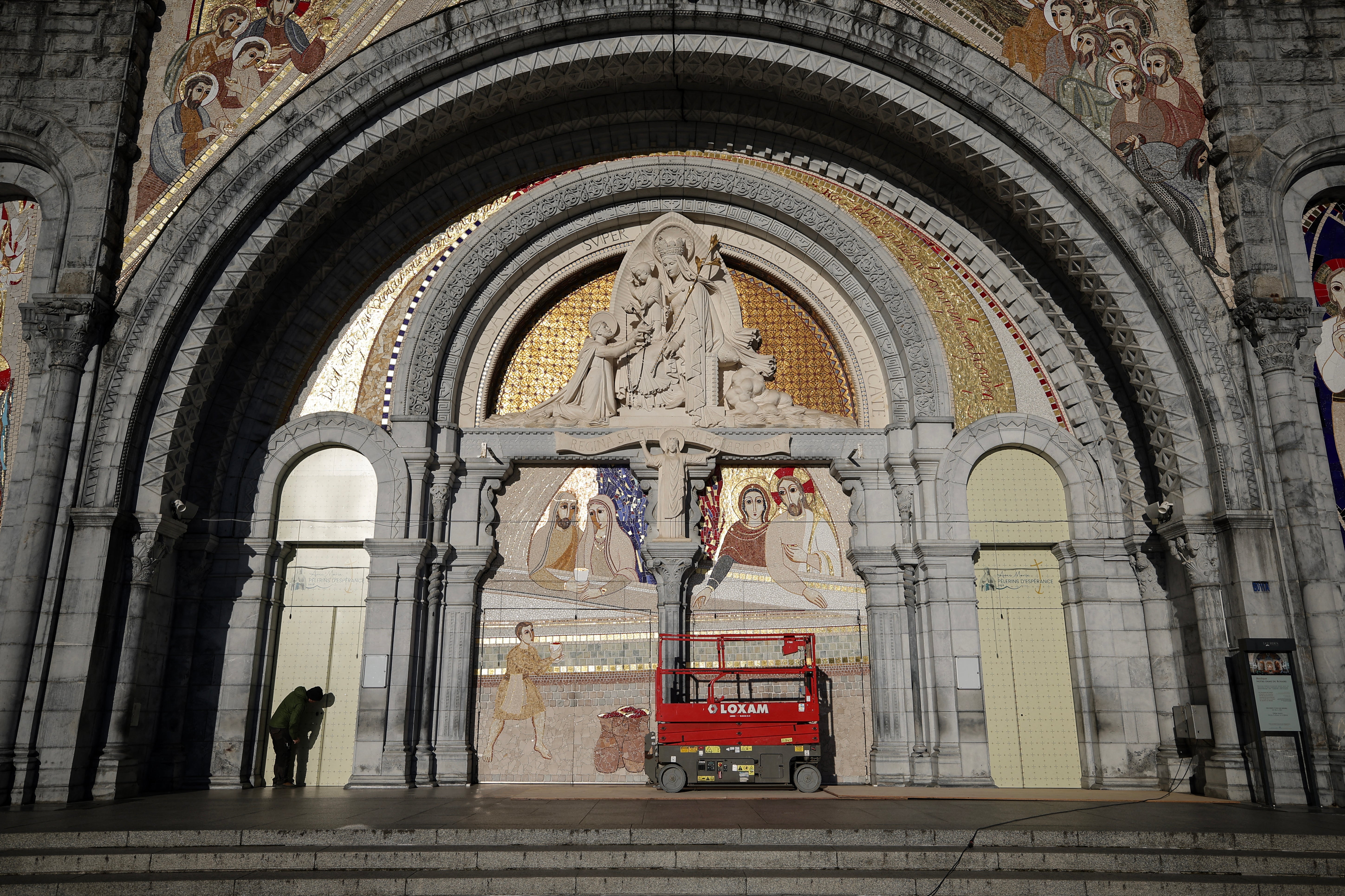About five million faithful visit the basilica every year