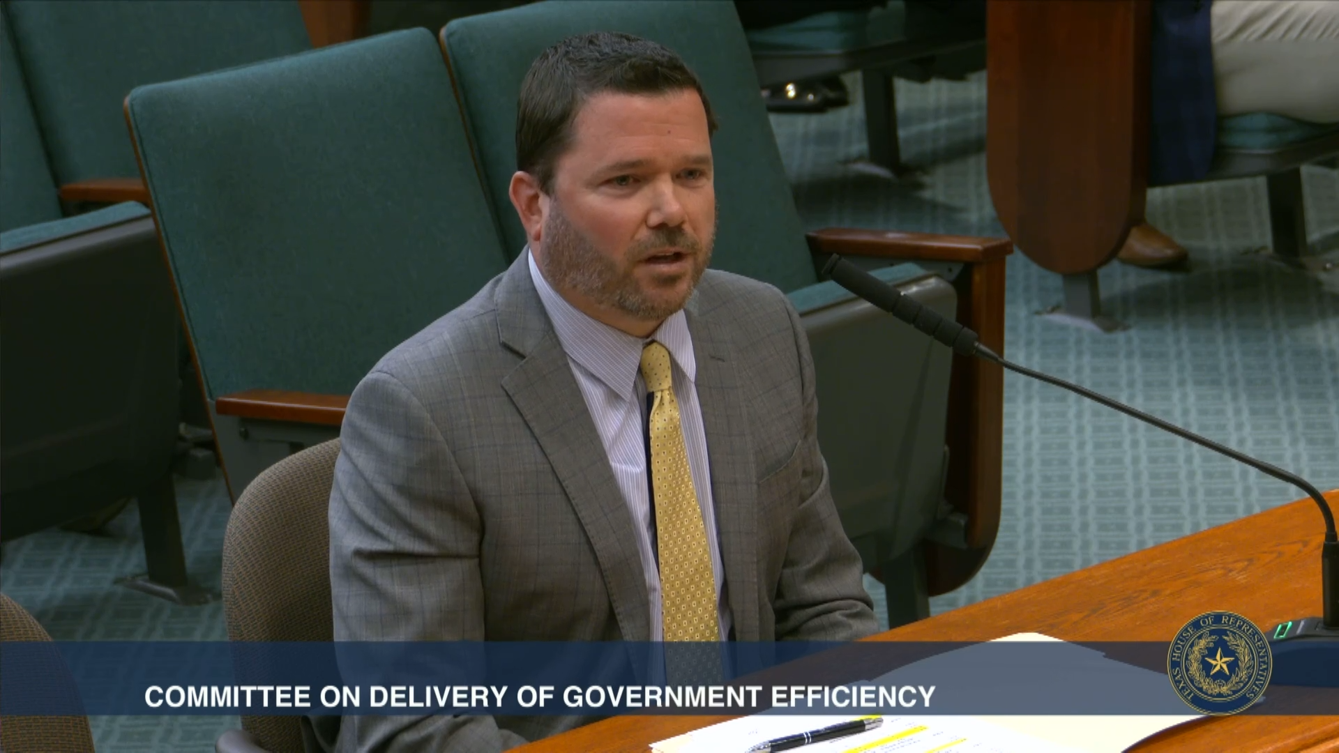 Mark Sanders testified before the Texas House Delivery of Government Efficiency Committee in a hearing on Medicaid procurement Wednesday