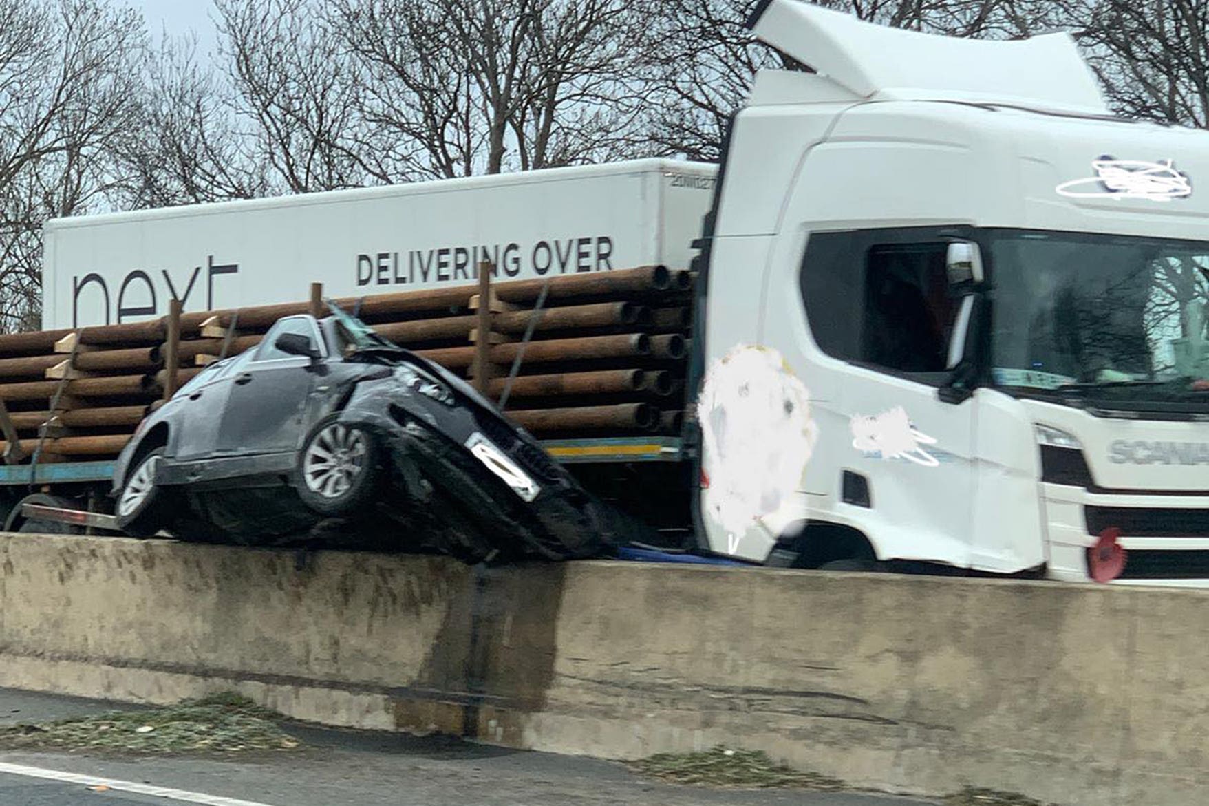 The aftermath of a collision