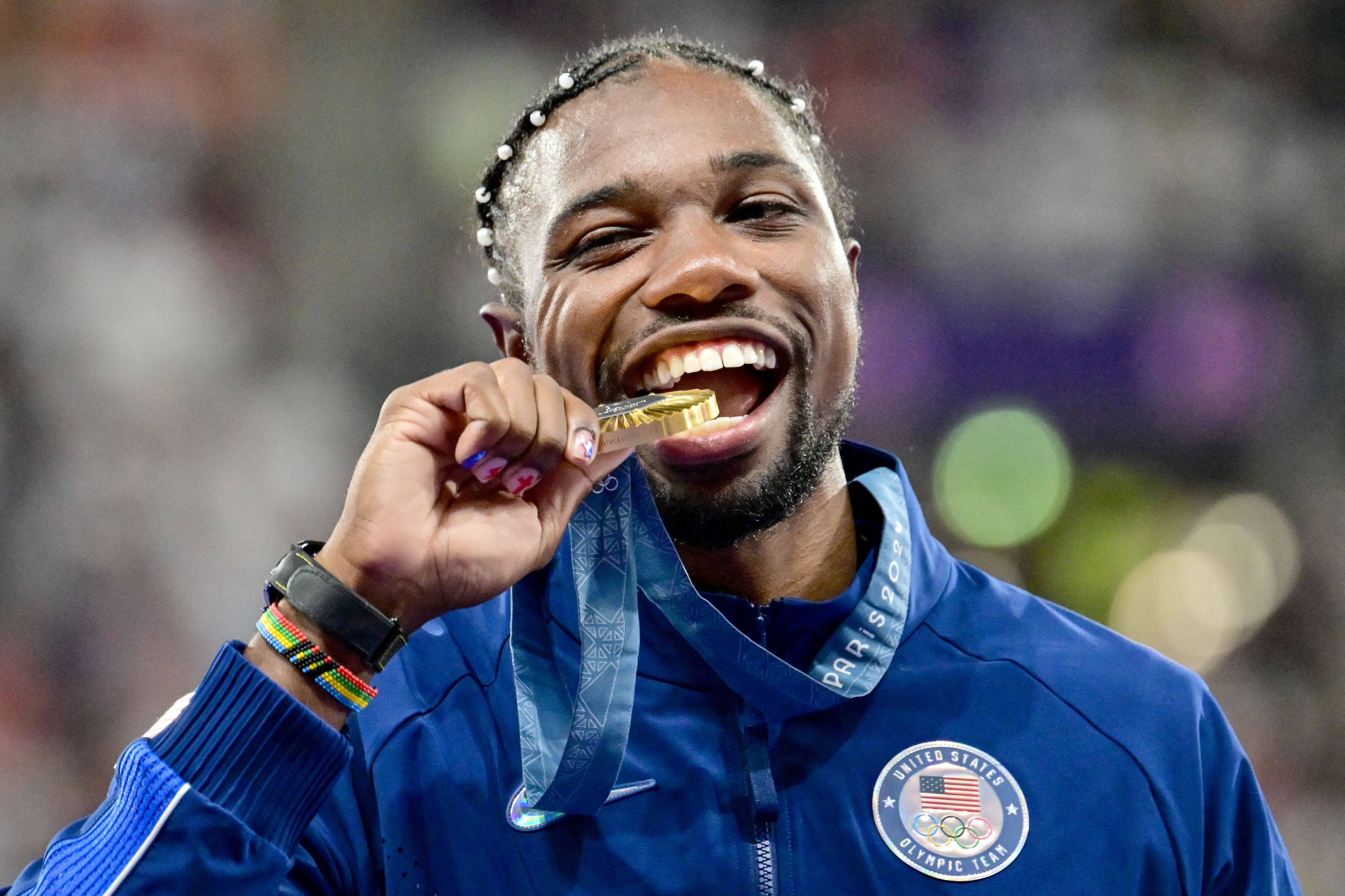 Noah Lyles took Olympic gold in Paris last summer