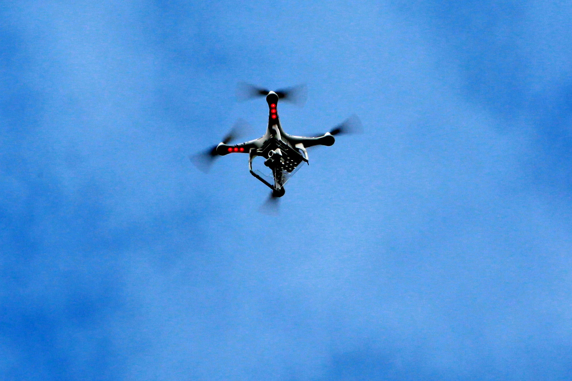 A drone in the sky (Peter Byrne/PA)