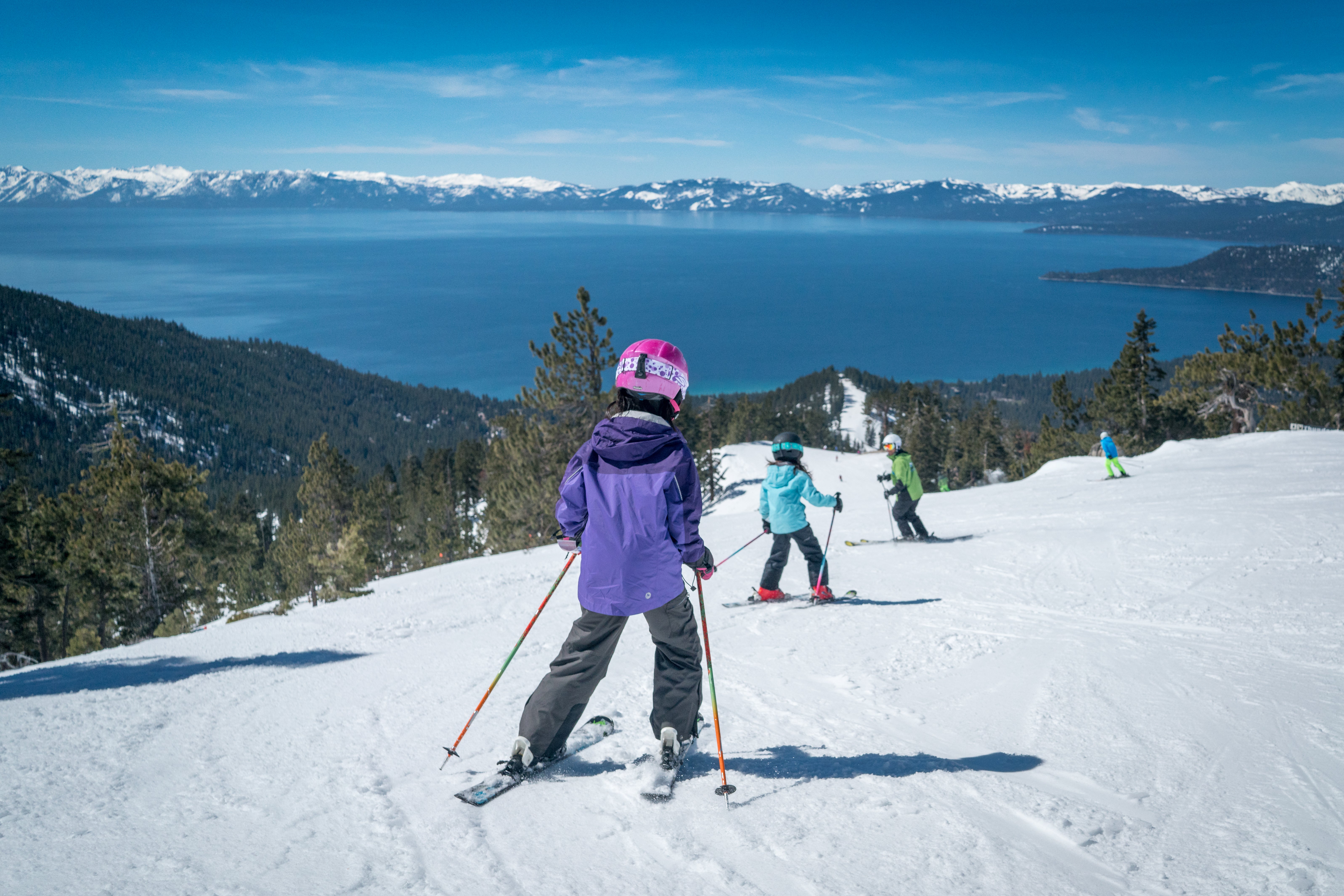 Diamond Peak is spread across 655 acres close to the northeast shore of Lake Tahoe. The resort is 8,540 feet above sea level