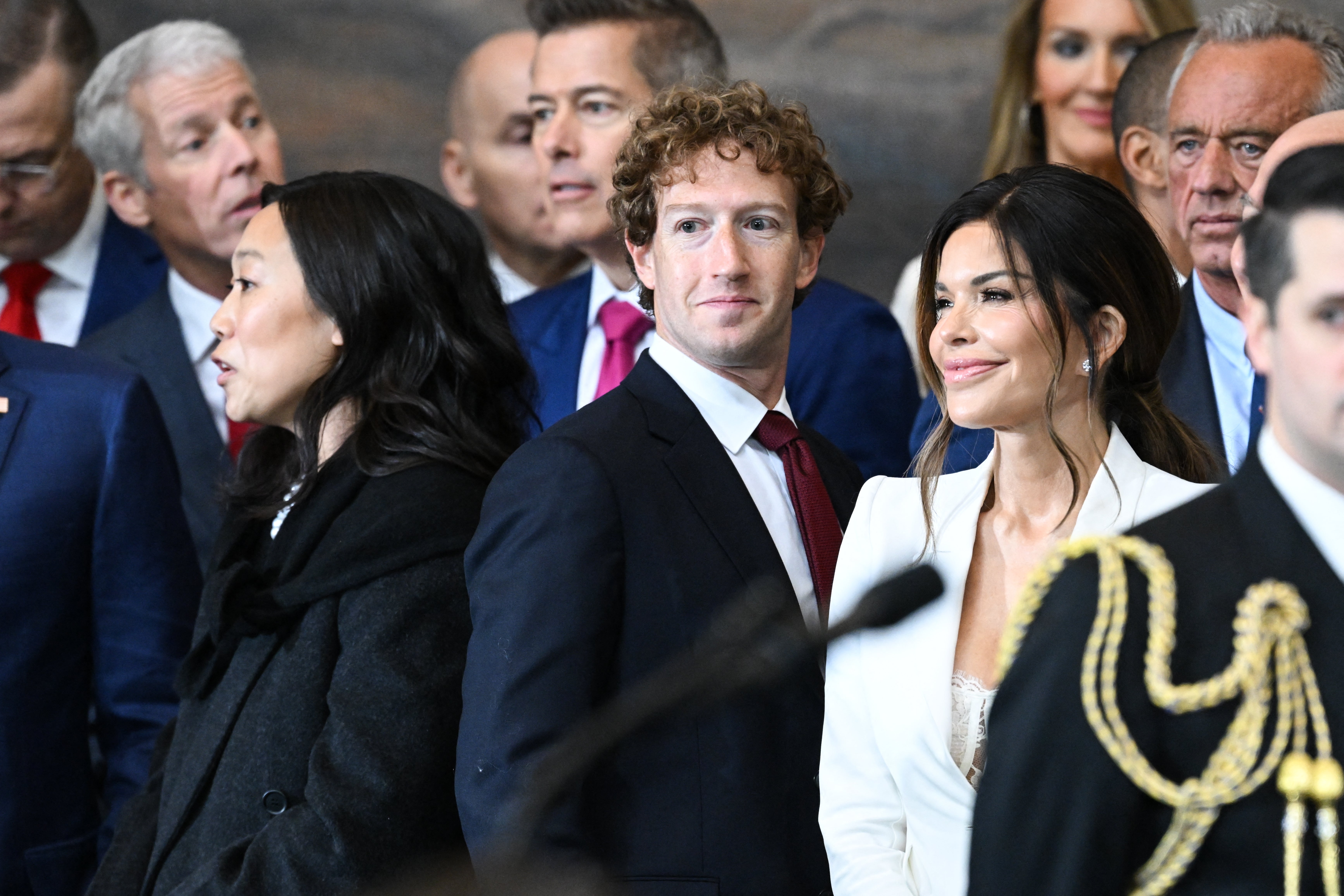 Zuckerberg and other CEOs attended Trump’s inauguration in January