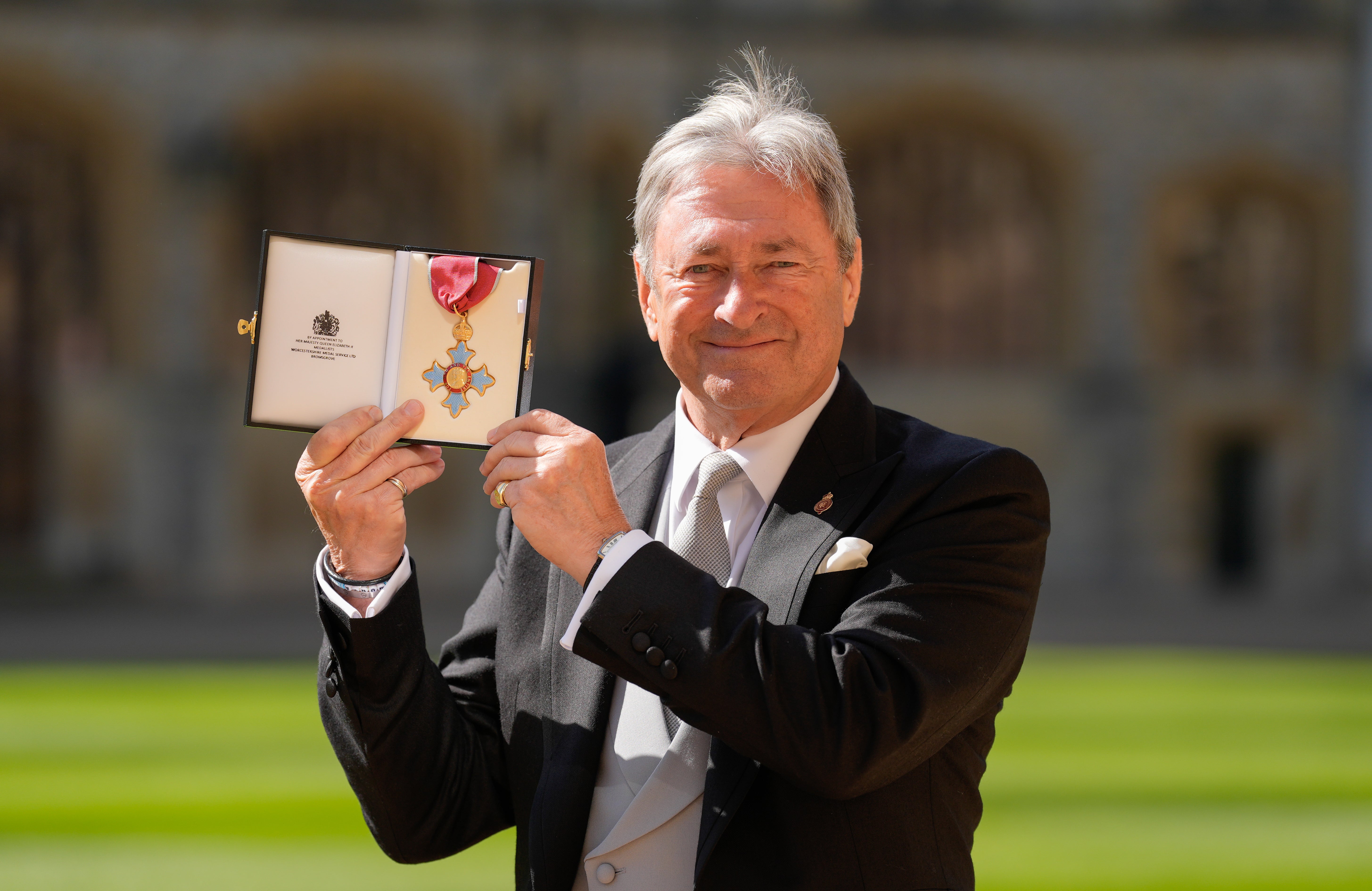 Alan Titchmarsh after being made a Commander of the Order of the British Empire