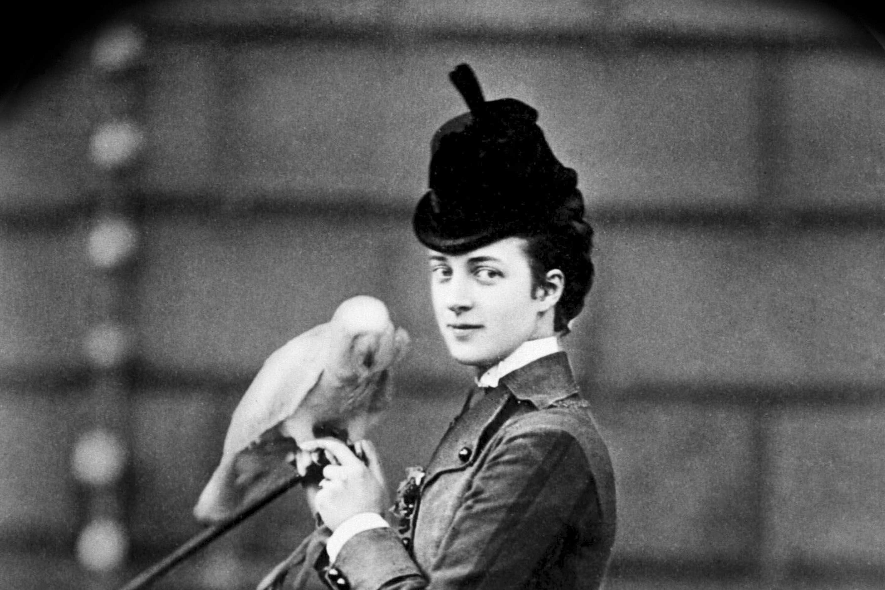 Alexandra, then Princess of Wales, with her pet parrot (PA)