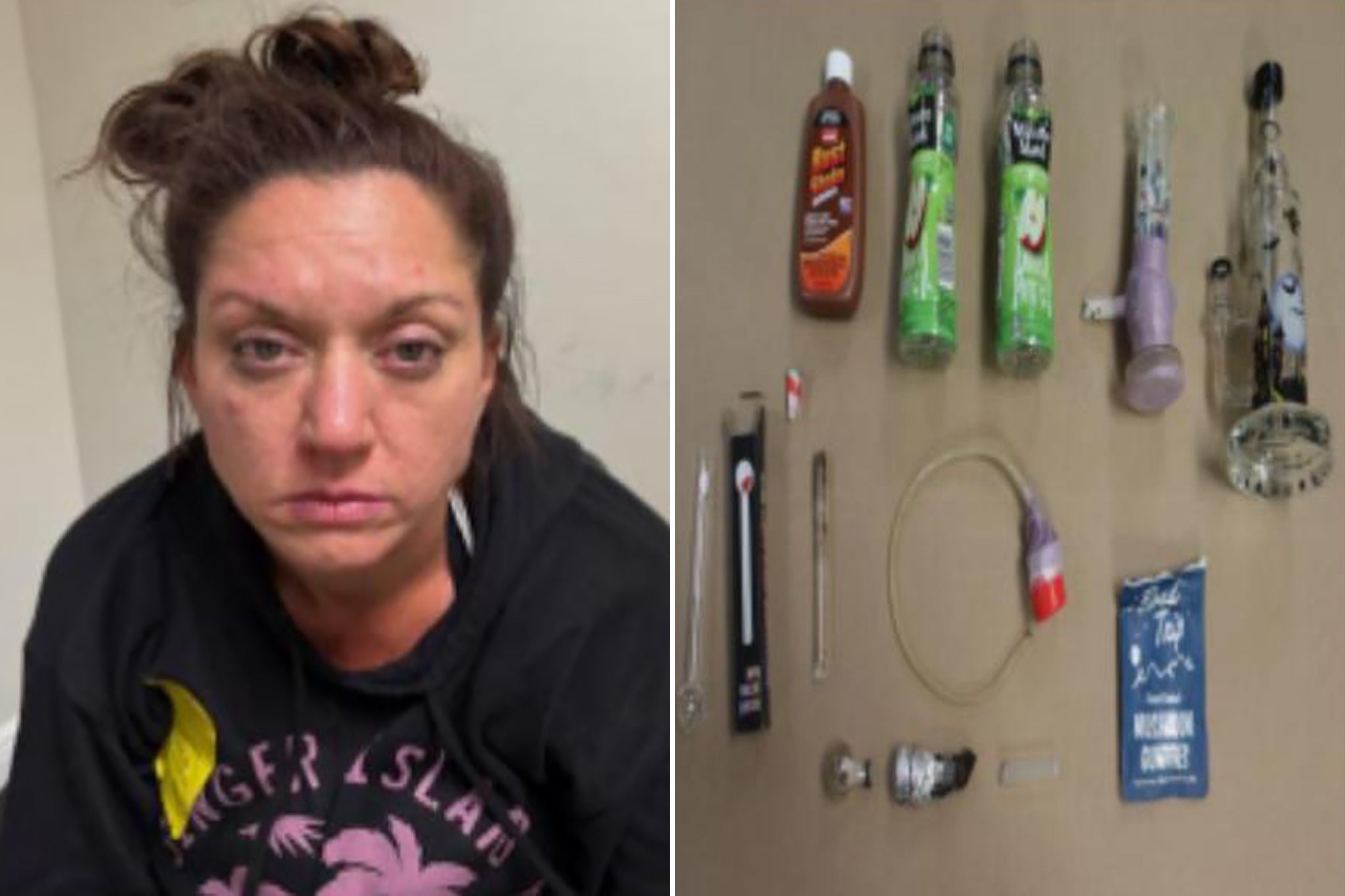 Heather Fawn Opsincs was arrested after her 5-year-old son drank apple juice that allegedly contained methamphetamines and died
