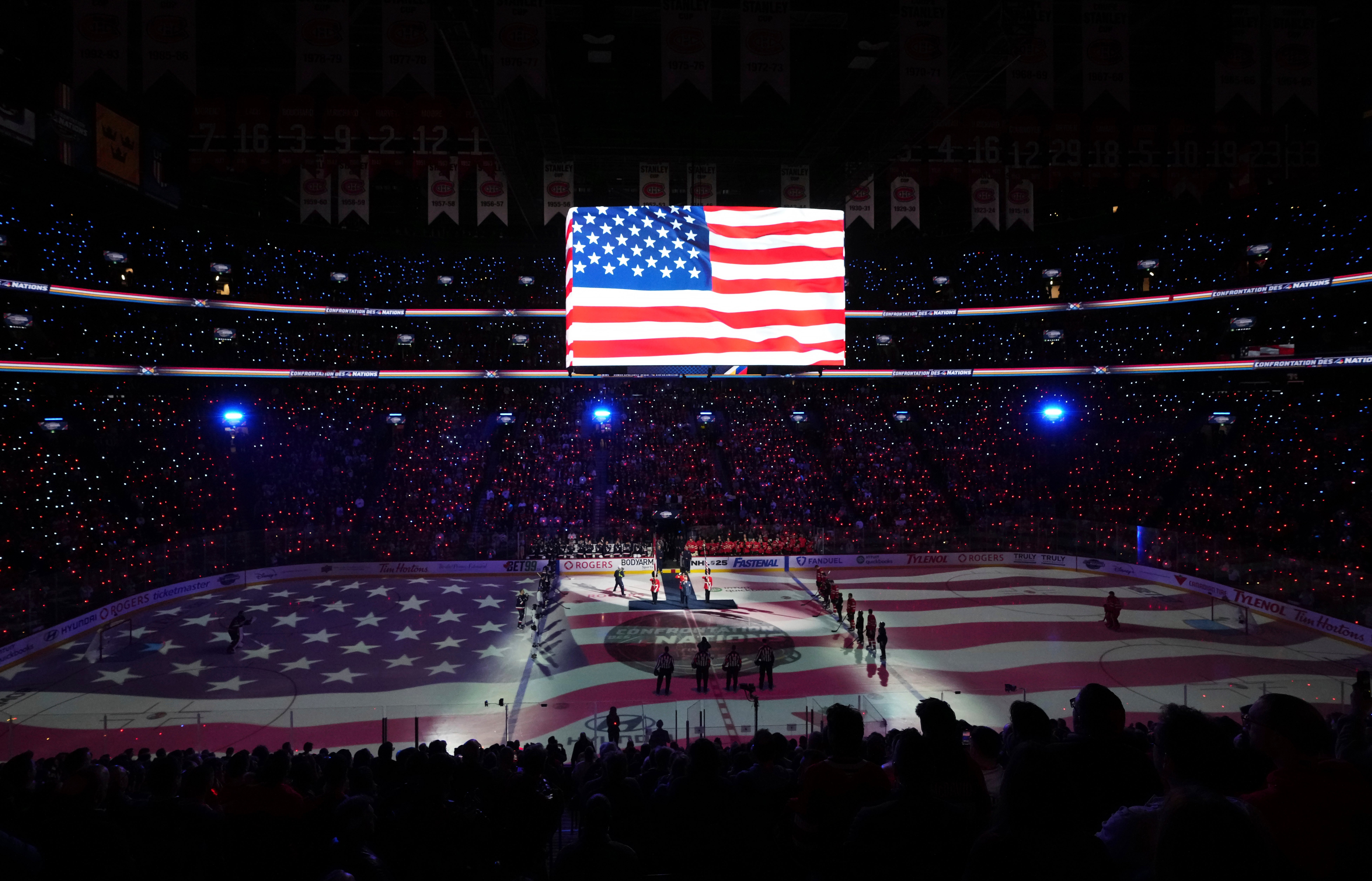 Spectators in Canada booed “The Star-Spangled Banner” during hockey’s 4 Nations Face-Off in February.