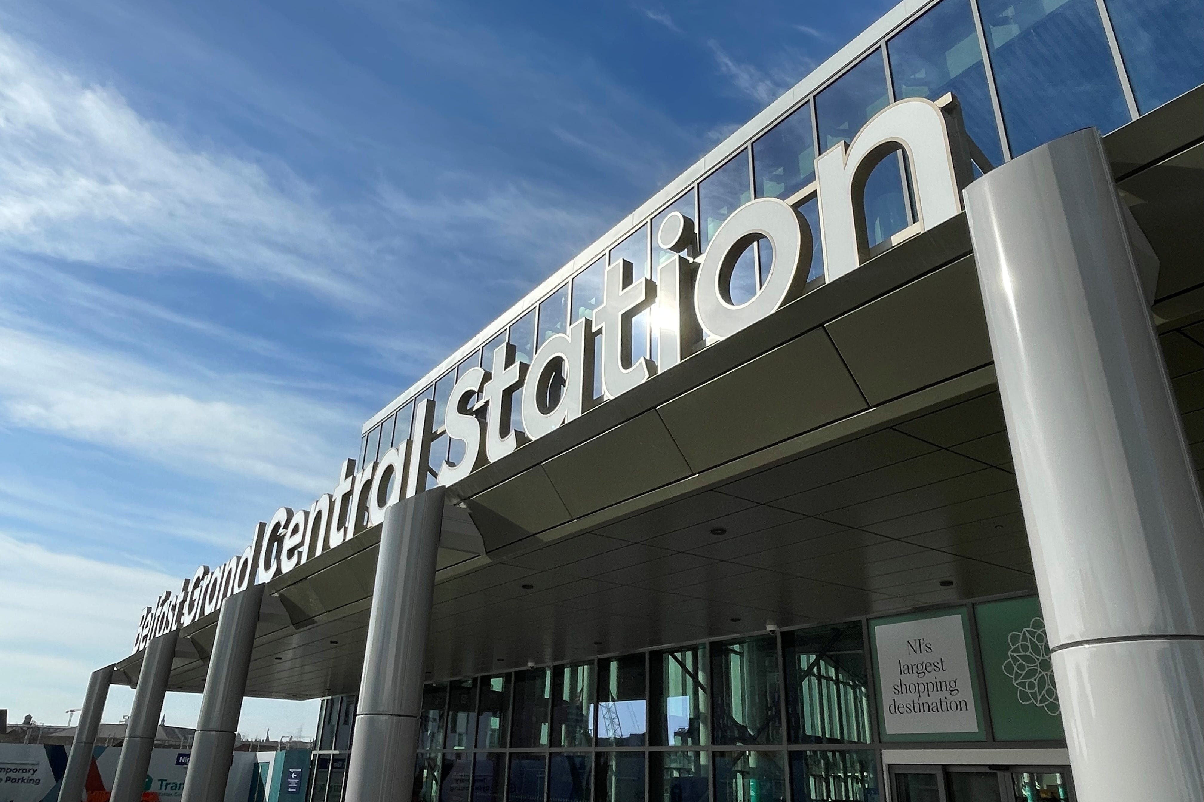 A view of Grand Central Station in Belfast, as deputy First Minister Emma Little-Pengelly has said Stormont Infrastructure Minister Liz Kimmins has a ‘legal duty’ to bring a decision to erect Irish language signs at the station to the Executive (David Young/PA)