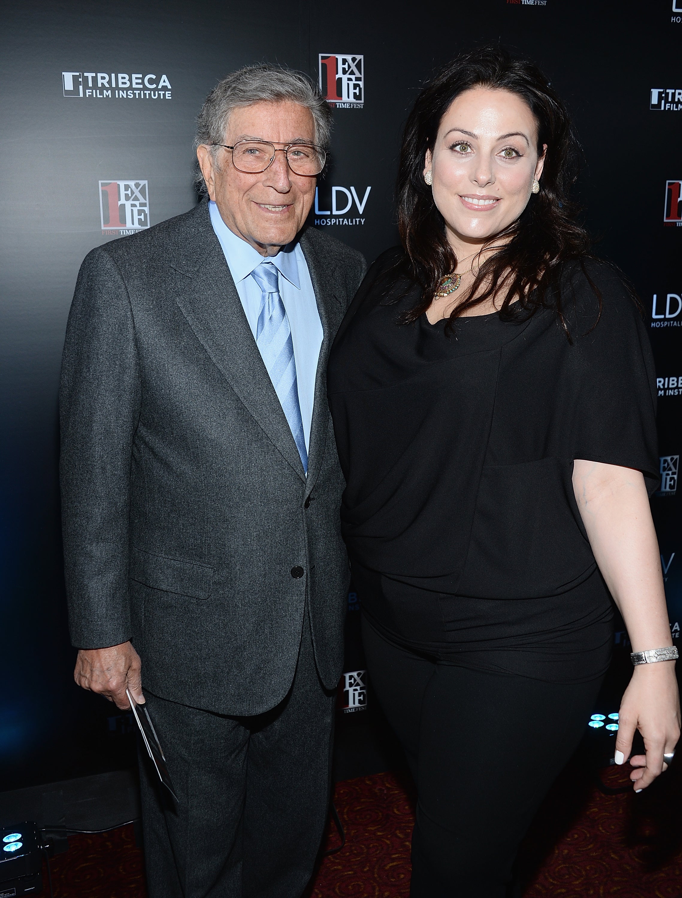 Tony Bennett with daughter Johanna in 2014