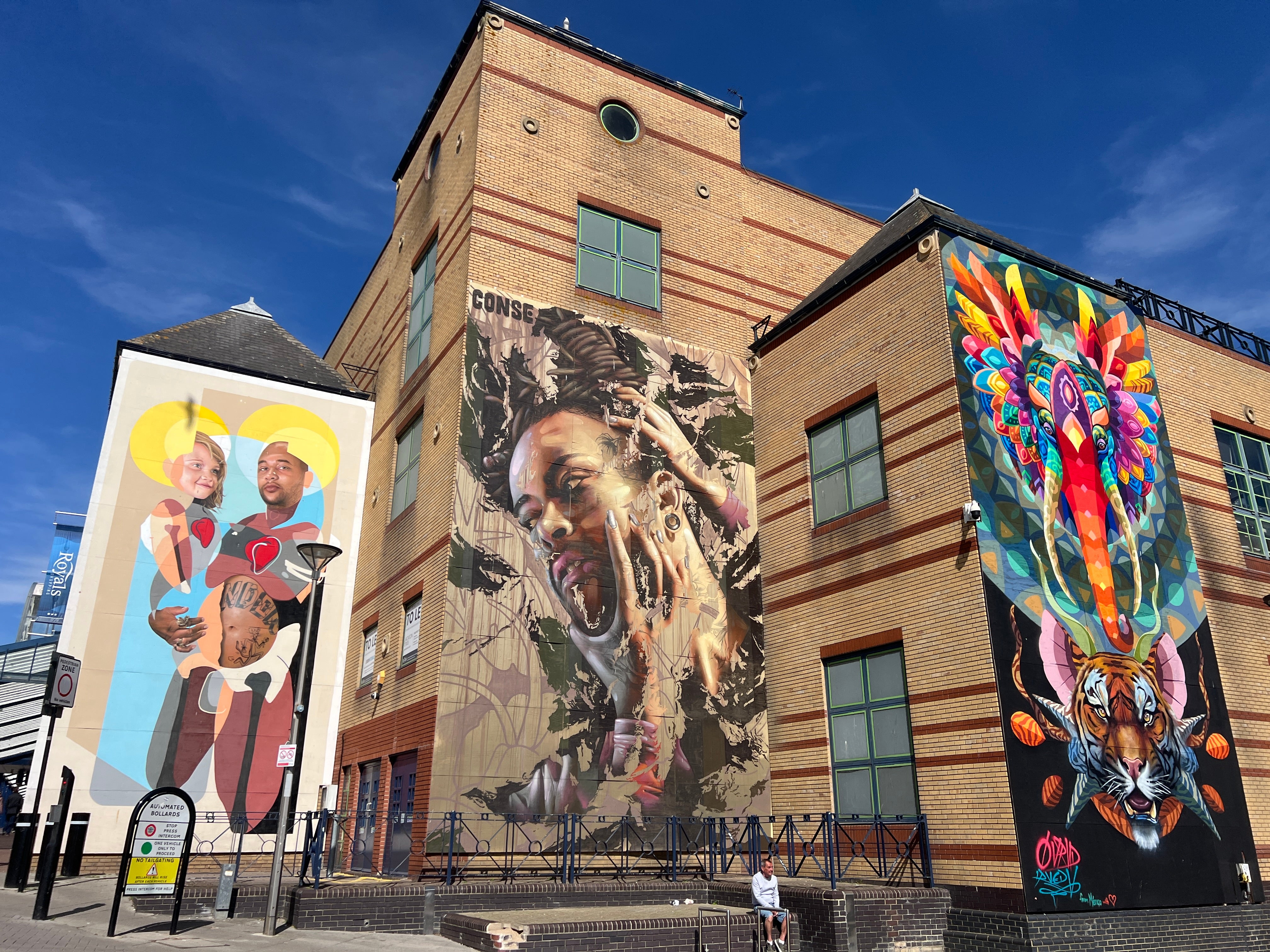 Estuary colour scene: murals at Southend-on-Sea