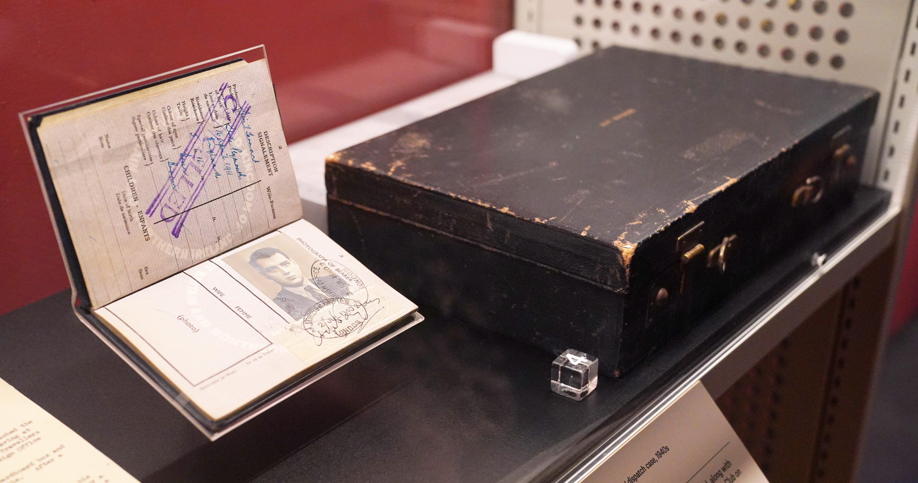 Guy Burgess' passport and briefcase