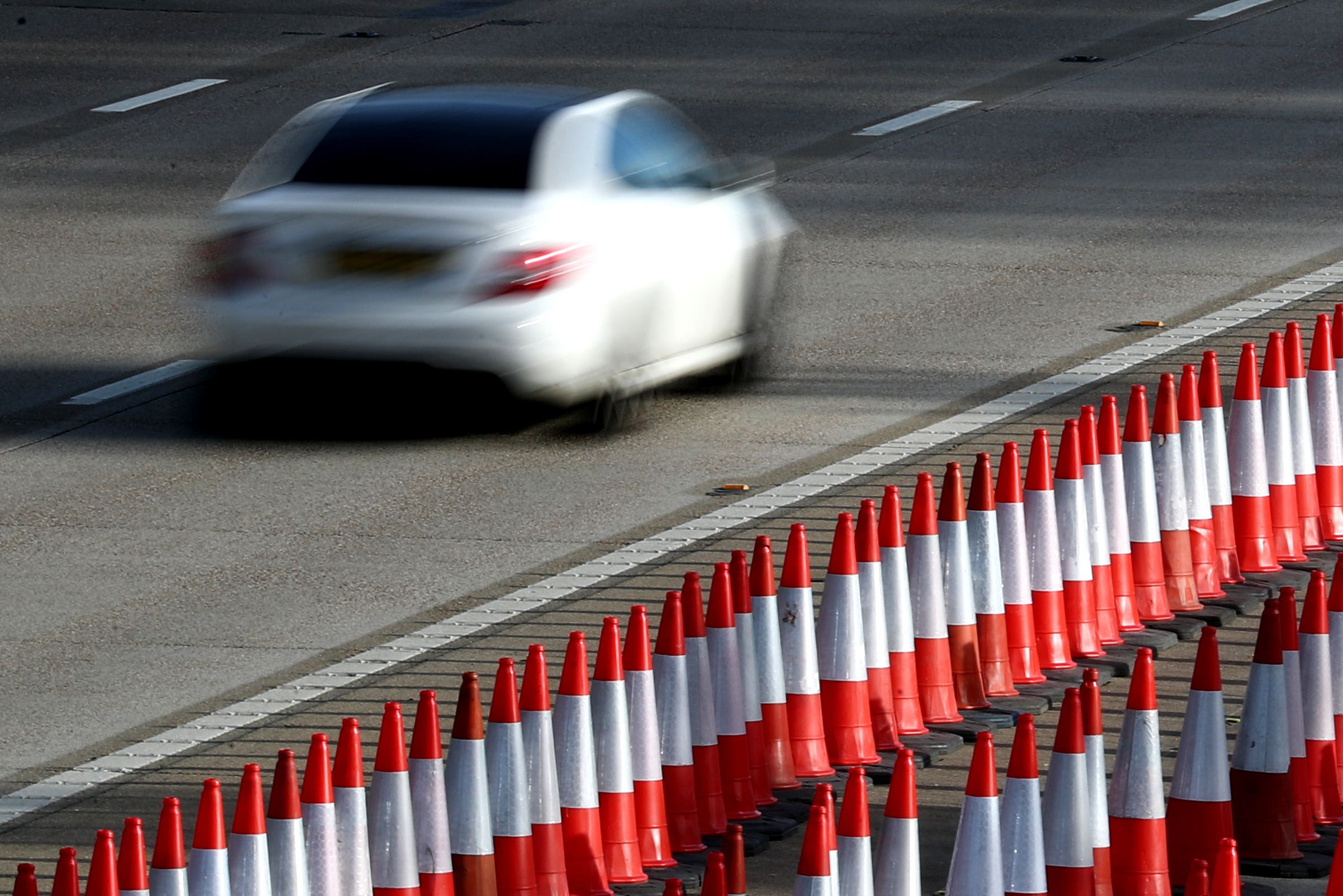 Traffic cones (Gareth Fuller/PA)