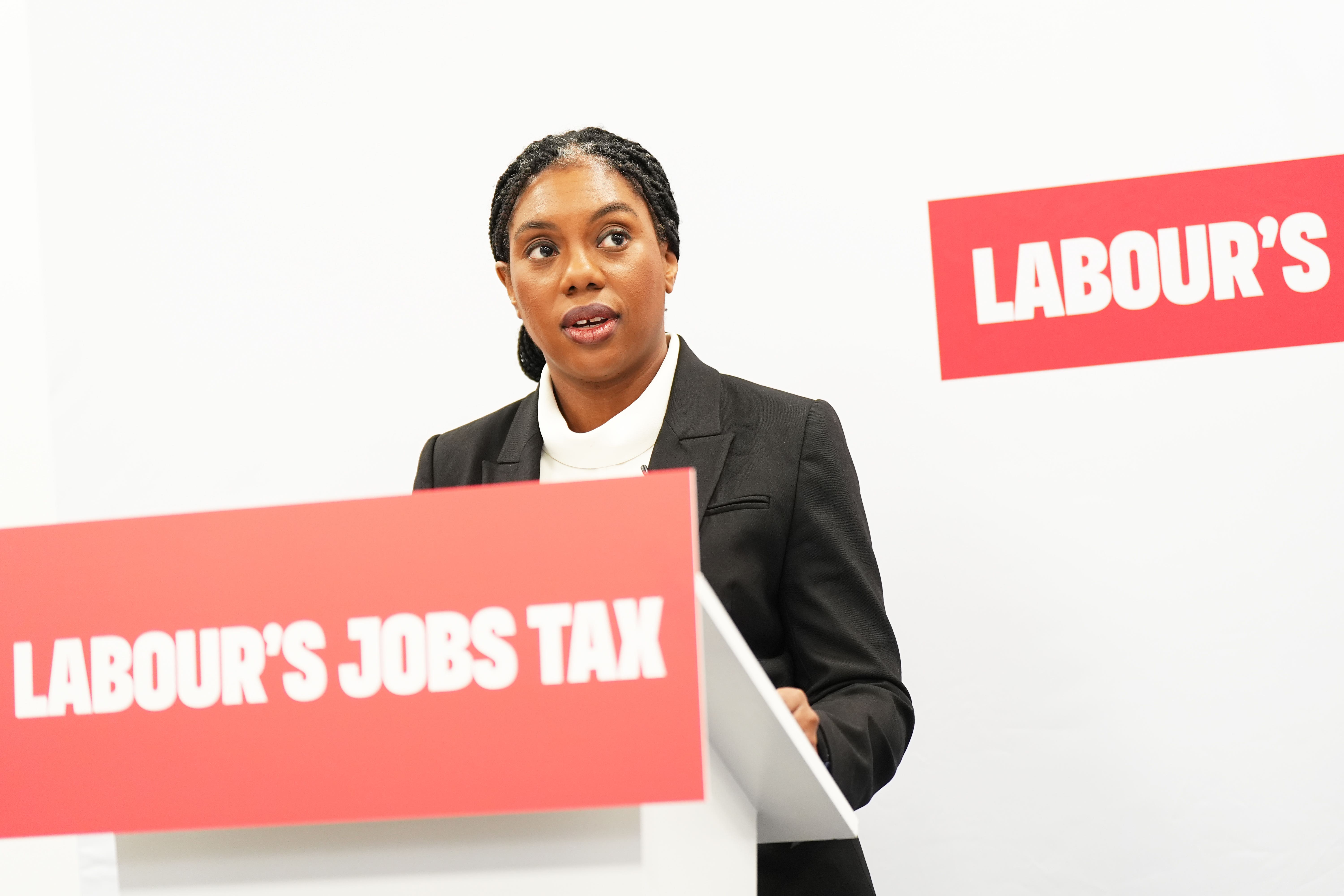 Kemi Badenoch has declined to say whether she would reverse the rise in employers’ national insurance (Aaron Chown/PA)