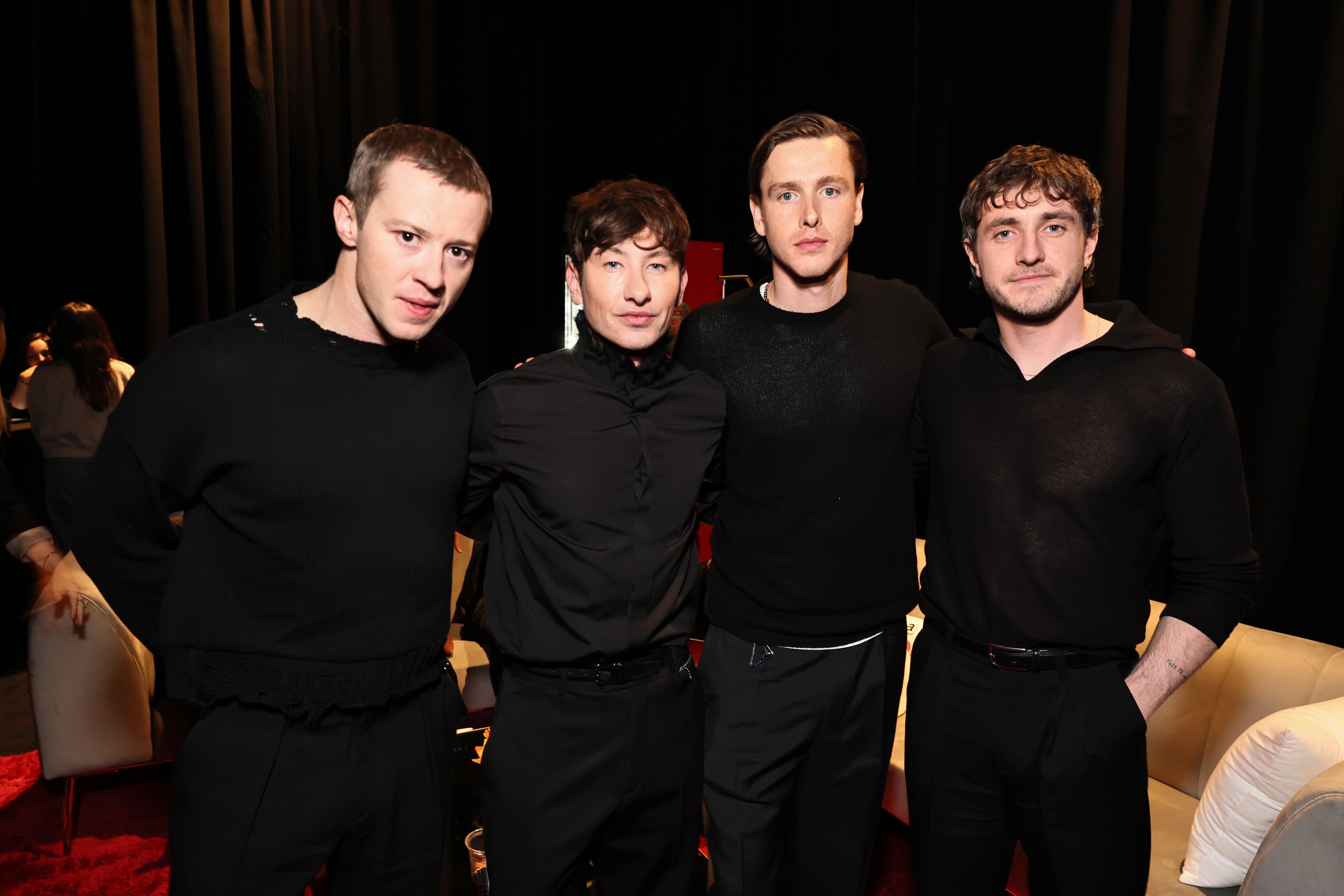 Joseph Quinn, left, Barry Keoghan, Harris Dickinson and Paul Mescal at CinemaCon on Monday