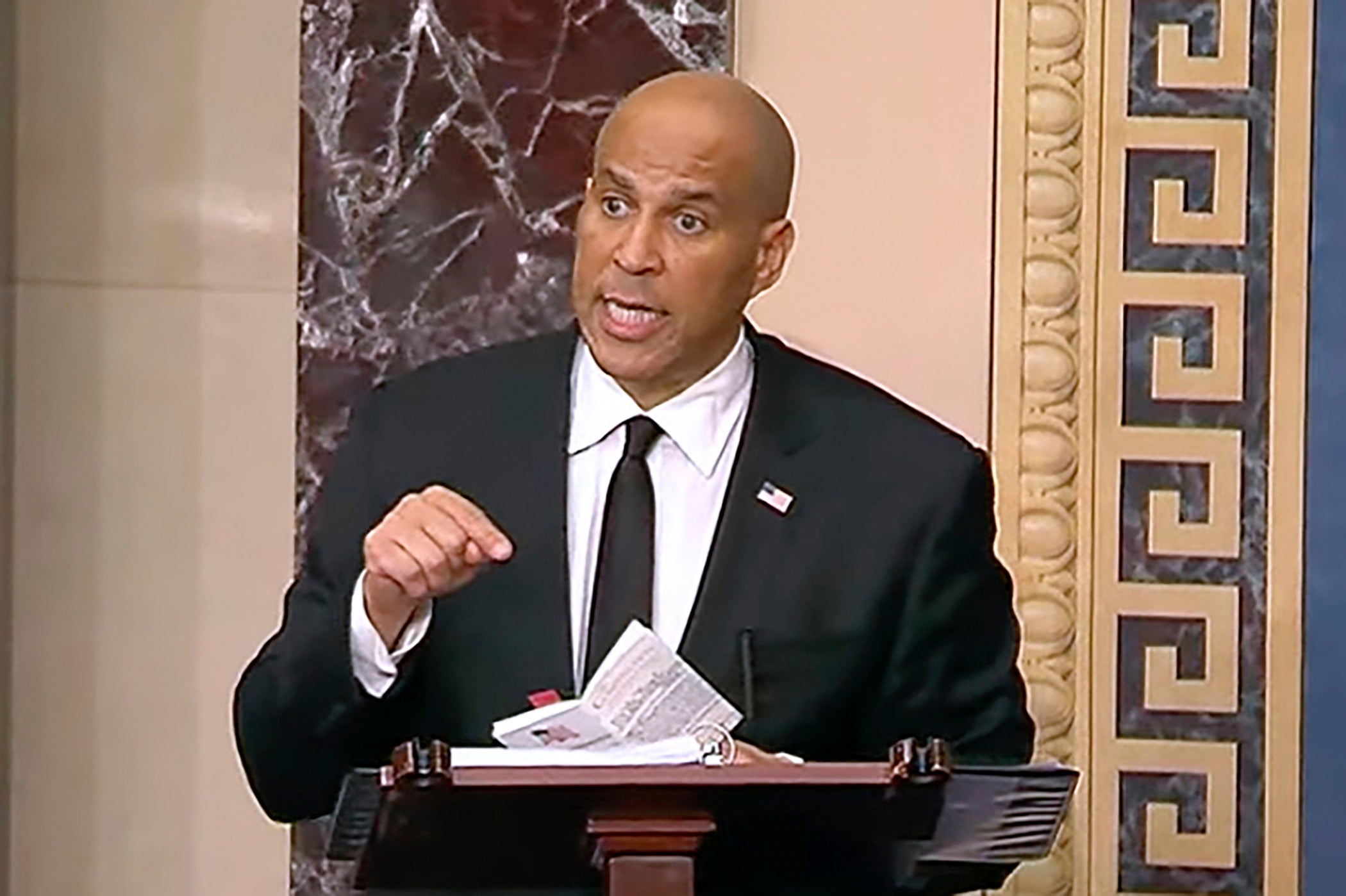 US Senator Cory Booker broke the record for longest Senate speech in history on Tuesday, prompting a slew of memes and songs