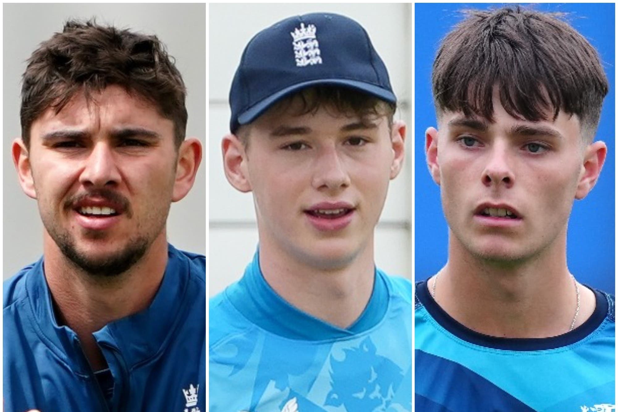 Josh Tongue, Rocky Flintoff and Archie Vaughan could be ones to watch in the 2025 season (Zac Goodwin/Joe Giddens/Mike Egerton/PA)