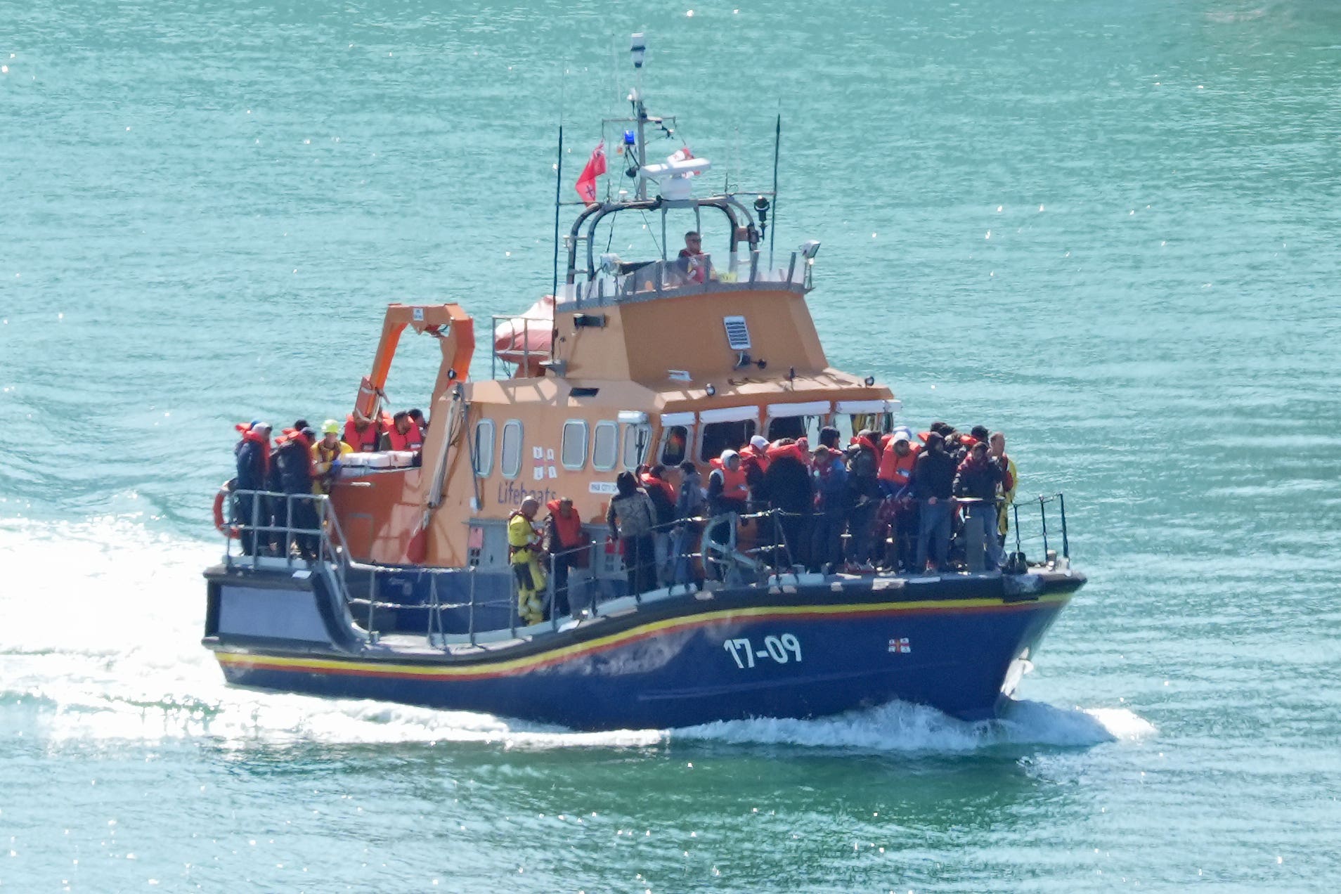 The UK has pledged further action with allies and social media platforms to tackle people smuggling adverts online as part of efforts to cut small boat crossings and other illegal migration services (Gareth Fuller/PA)