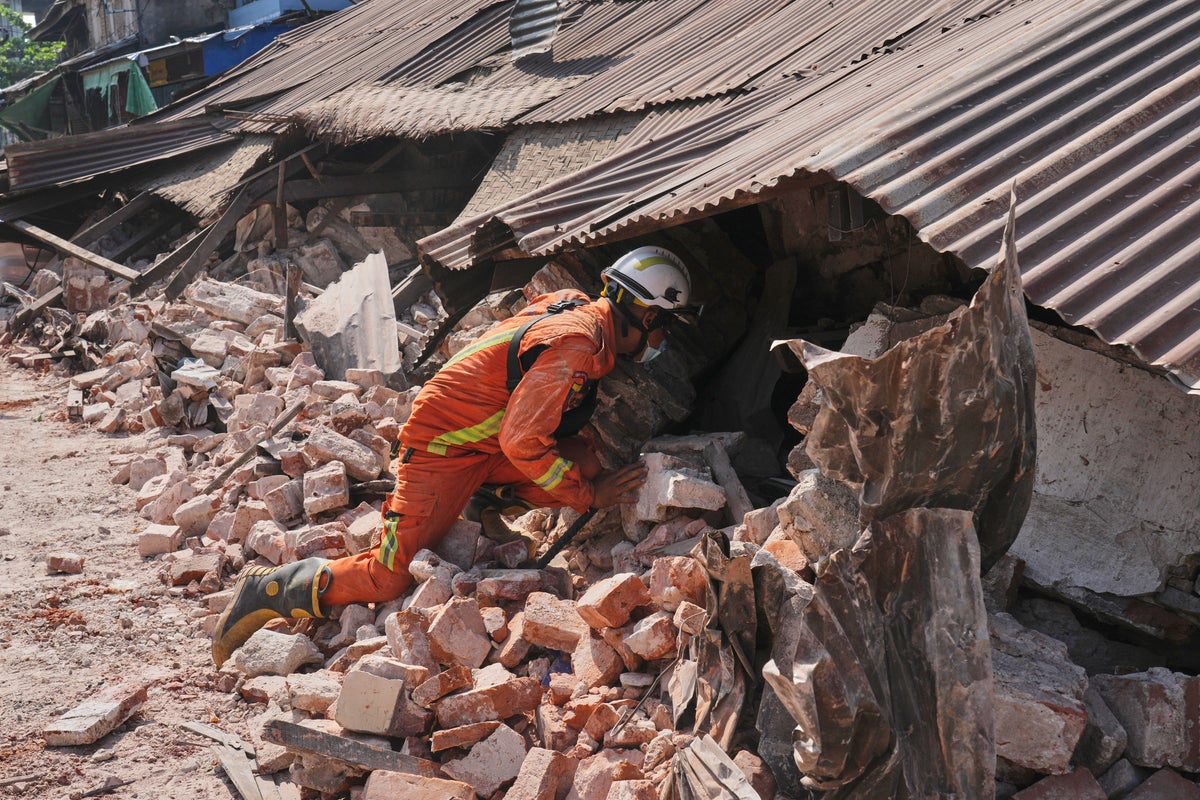 The United States Agency for International Development sends a team three people to the earthquake area in Myanmar