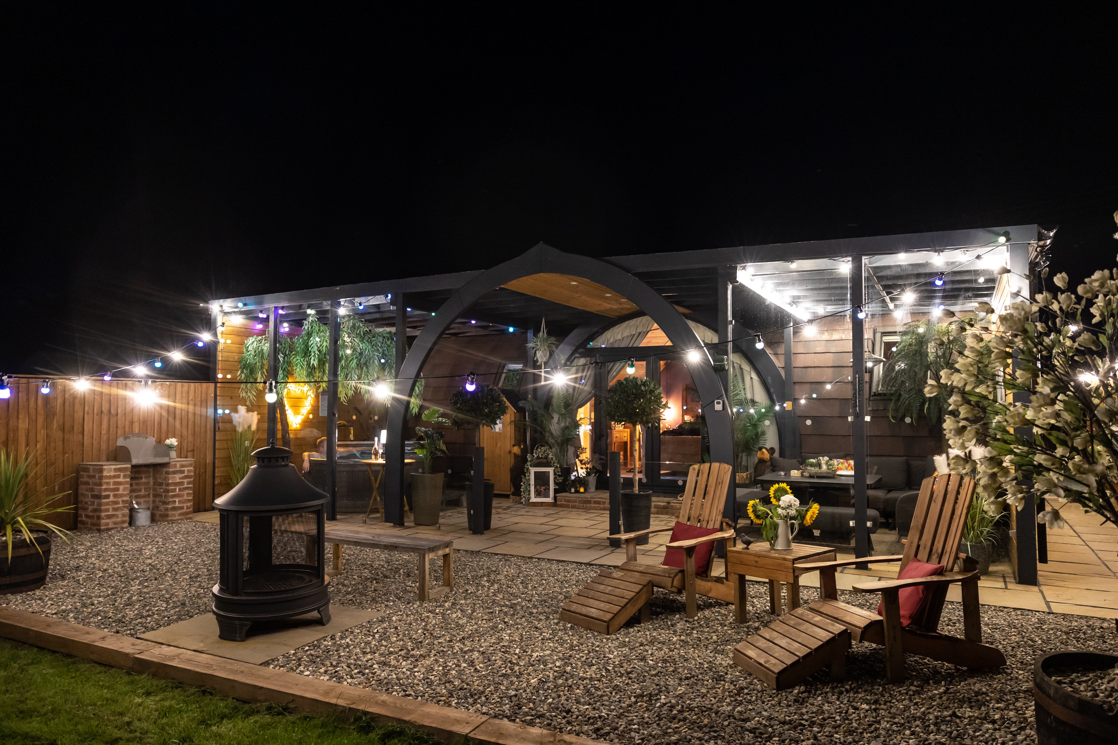 Luxury glamping at Hedgerow