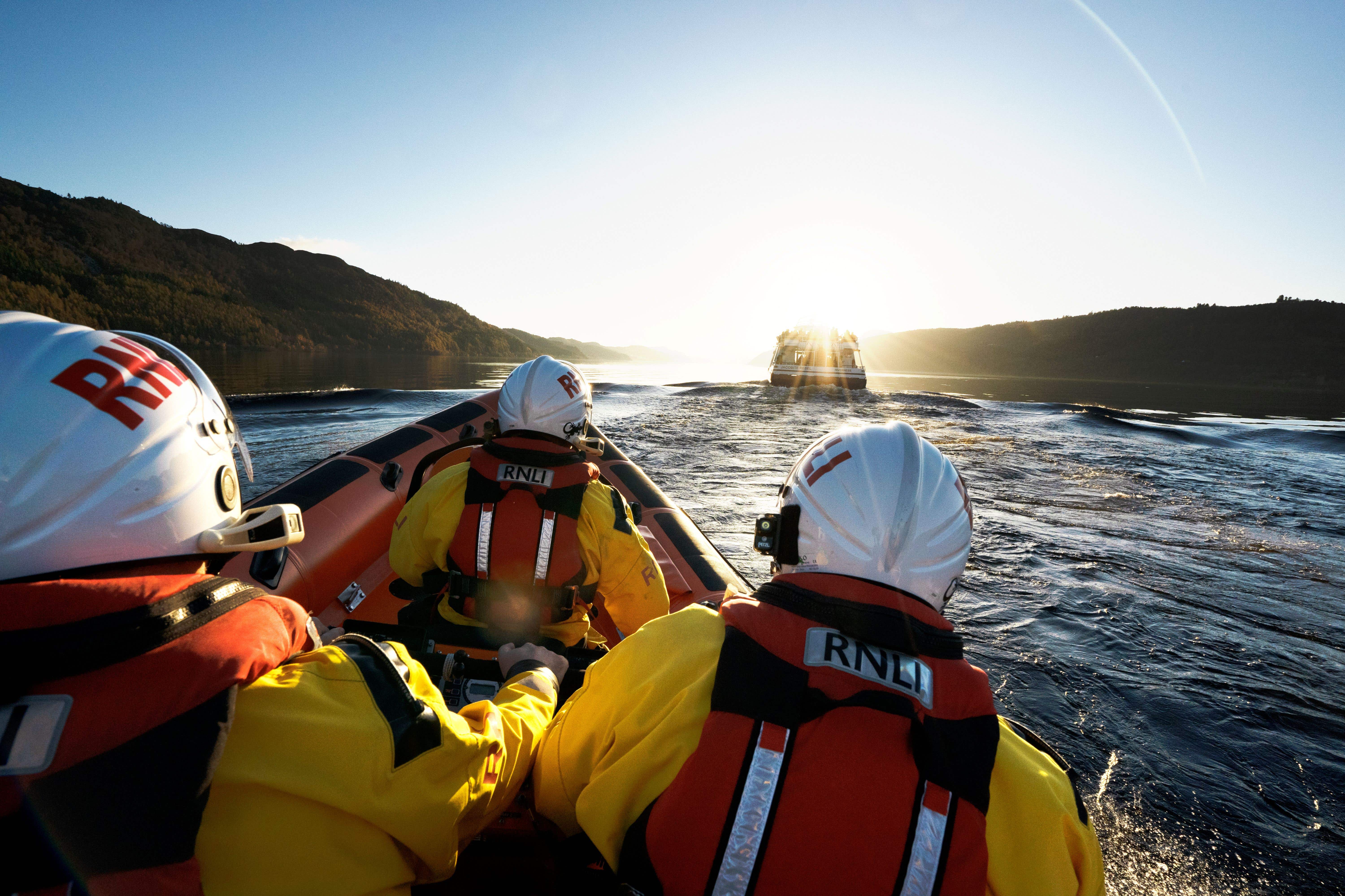 RNLI inshore lifeboat on the water during a training exercise (RNLI/Nigel Millard/PA Wire),