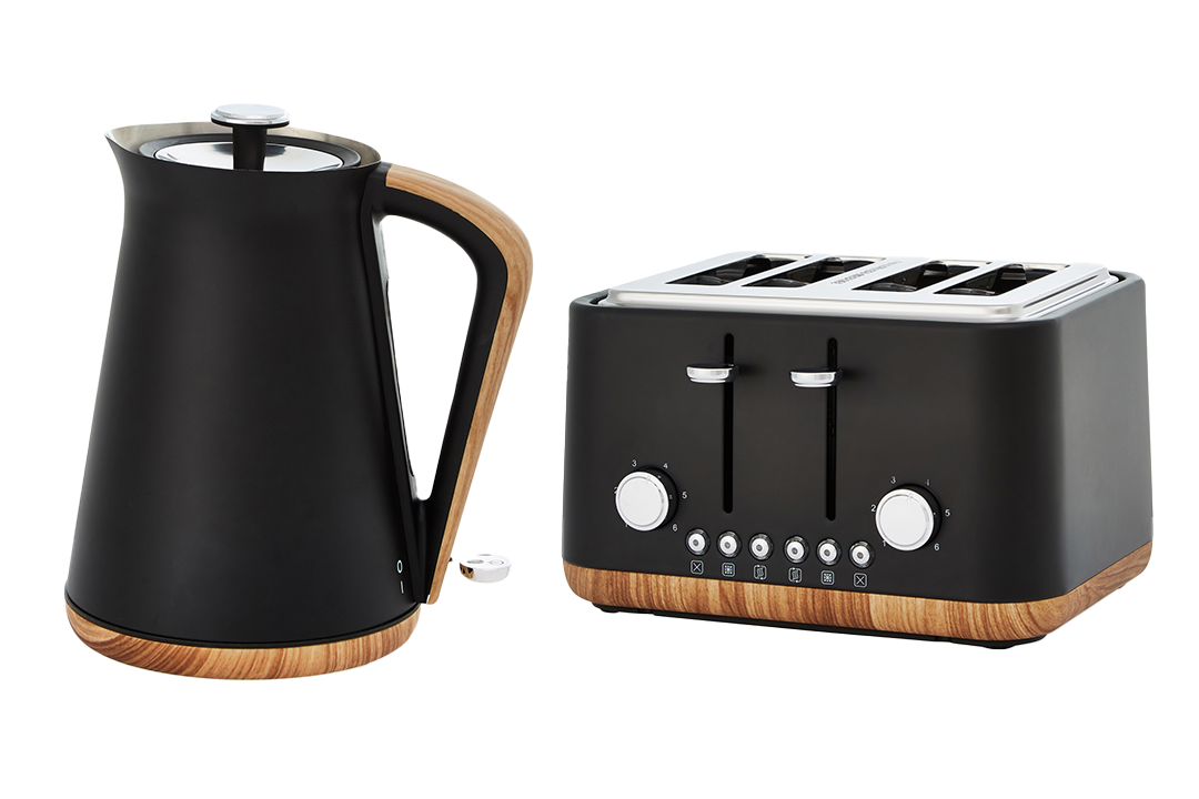 Best kettle and toaster set IndyBest review Dunelm contemporary matt black kettle and toaster set