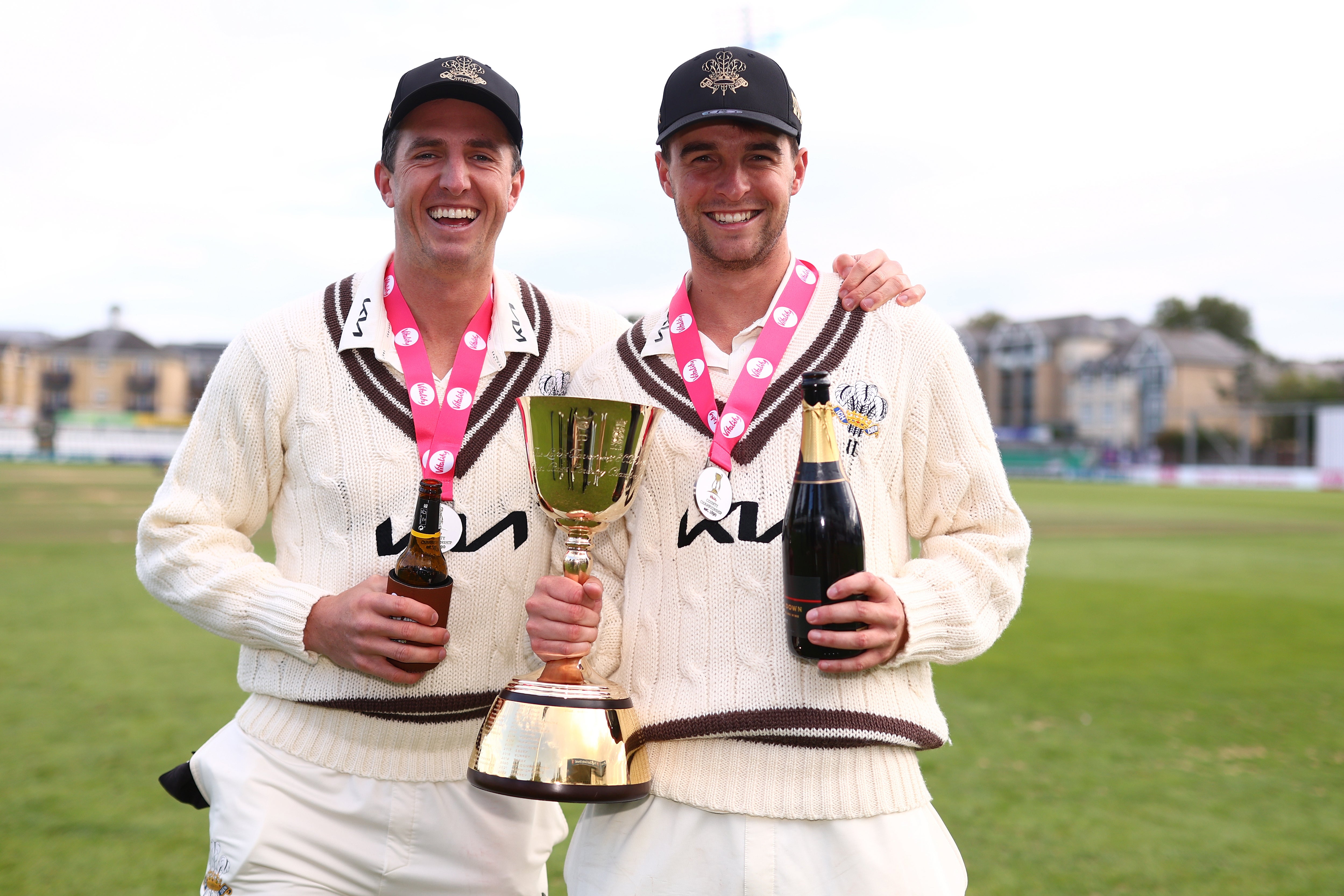 Dan Worrall (left) has helped Surrey to three consecutive County Championship successes