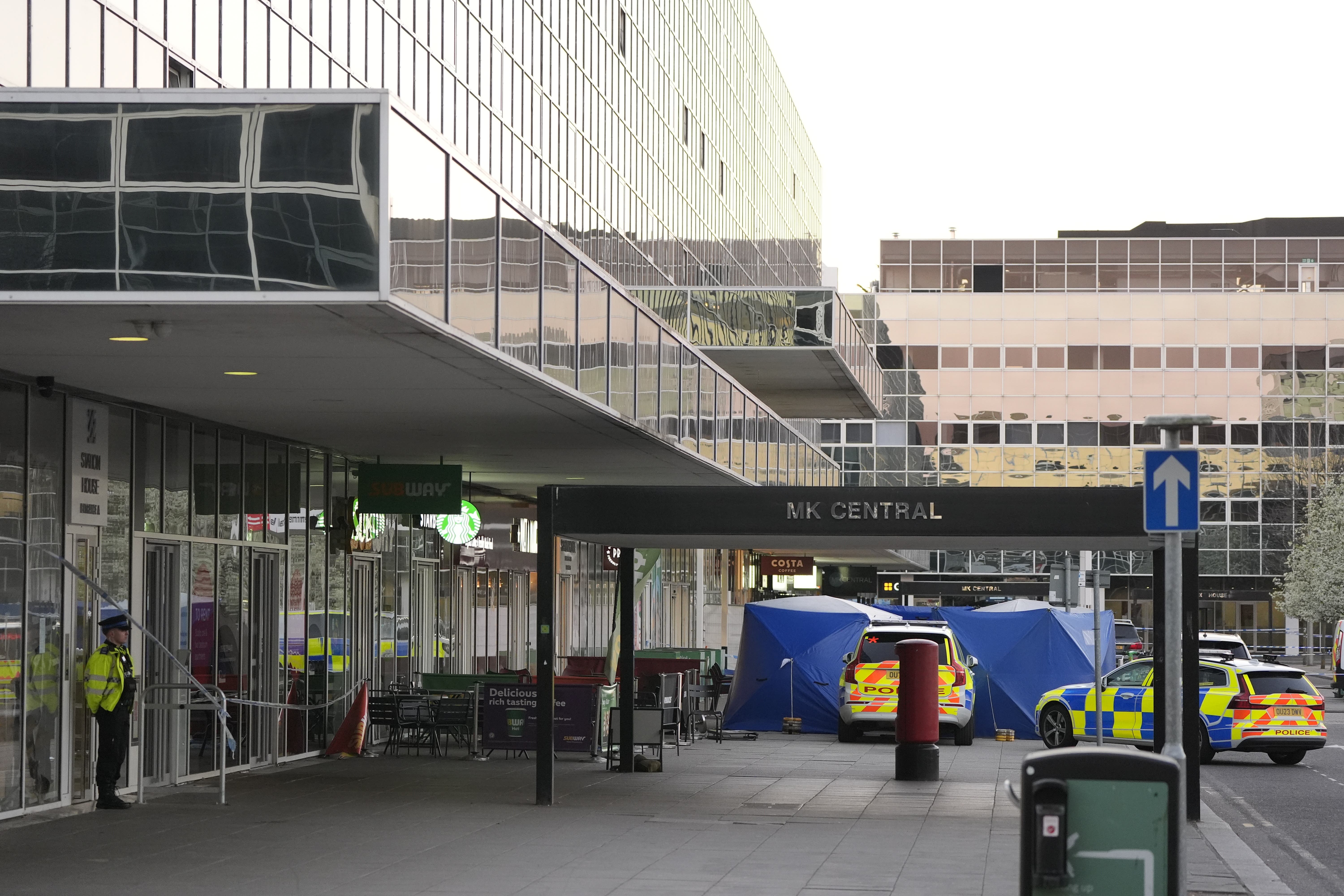 Residents in flats above Milton Keynes station reported hearing a single loud noise