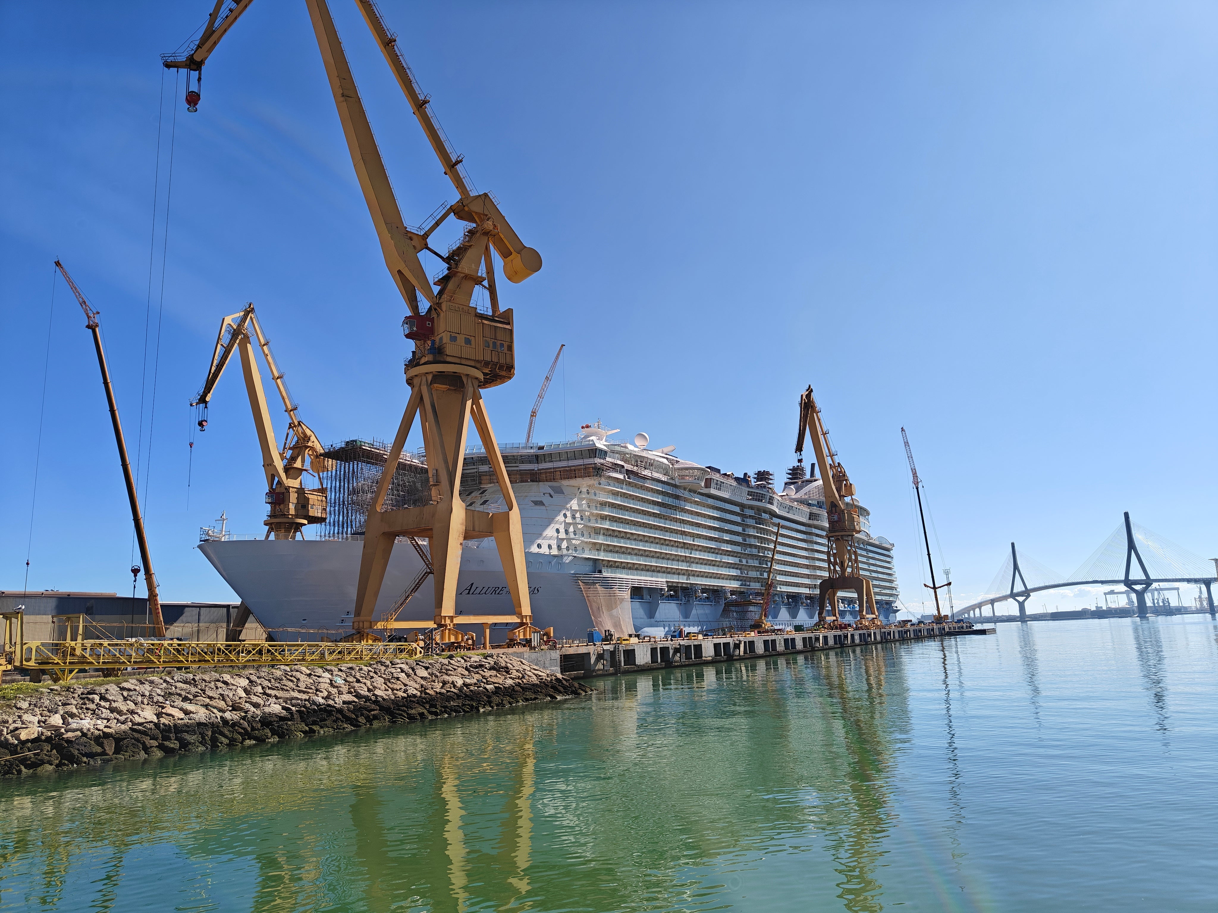 Allure of the Seas entered dry dock in February for a major revamp