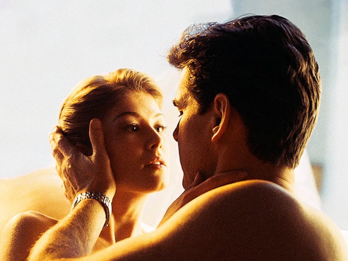 Rosamund Pike and Pierce Brosnan in ‘Die Another Day’