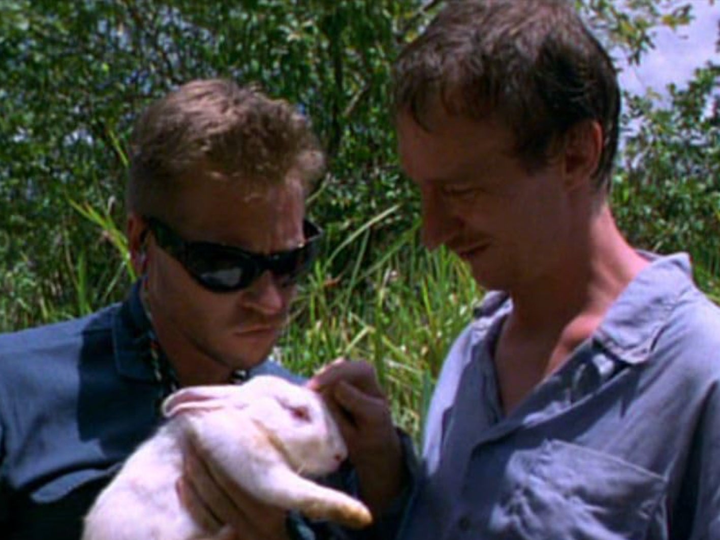 Val Kilmer and David Thewlis in ‘The Island of Dr Moreau’