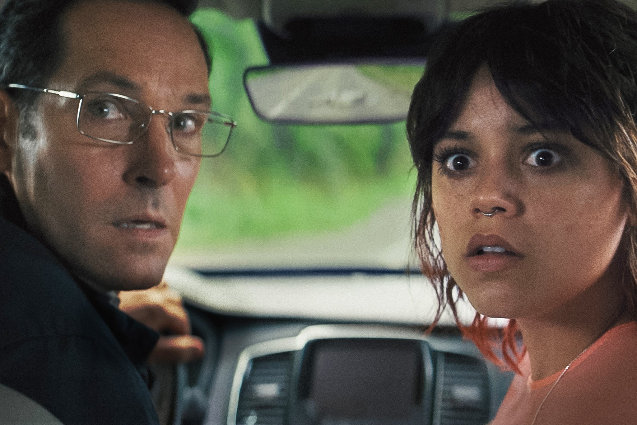 Bumpy road: Paul Rudd and Jenna Ortega in ‘Death of a Unicorn’