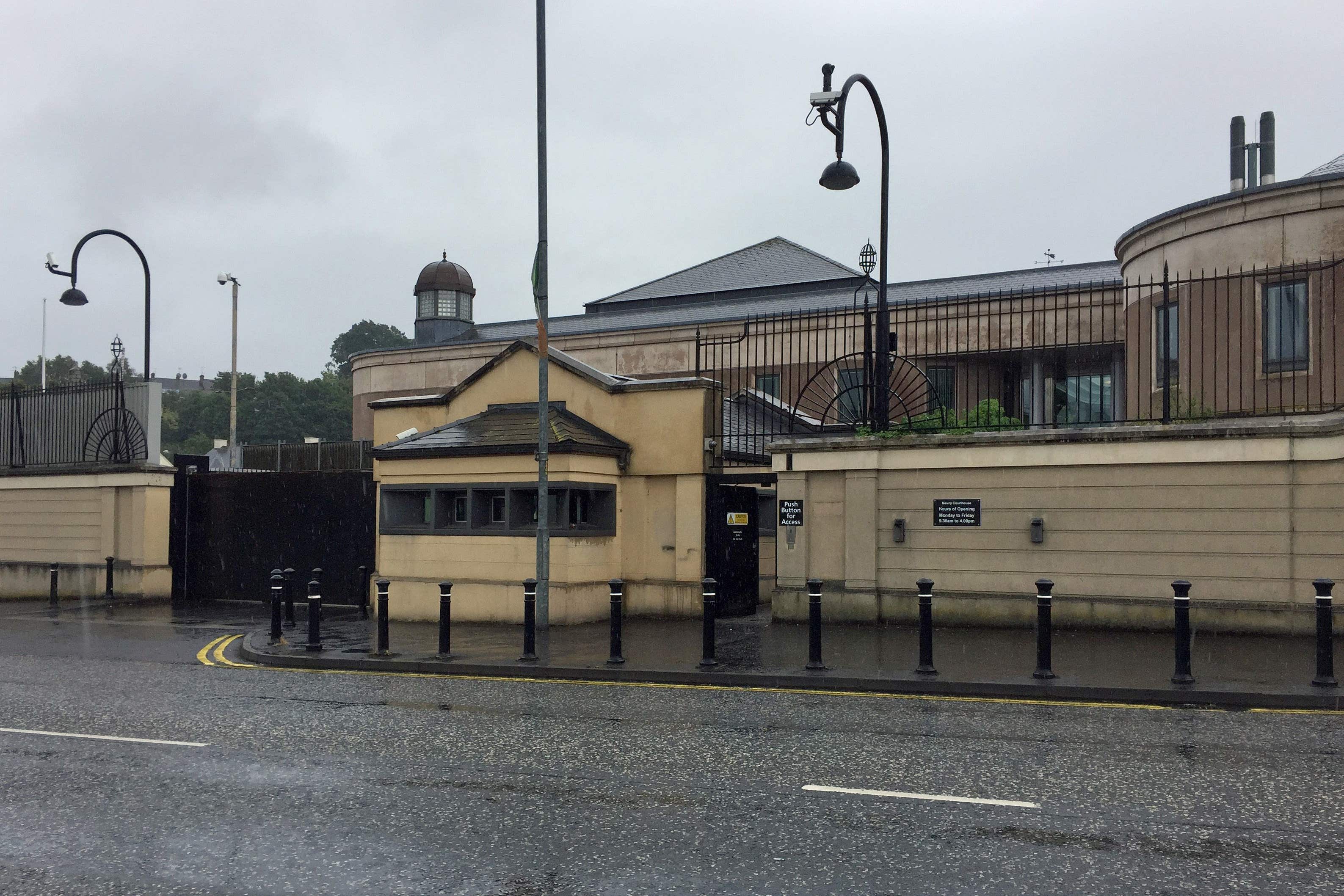 James Donegan appeared at Newry Magistrates’ Court charged with murder (Michael McHugh/PA)